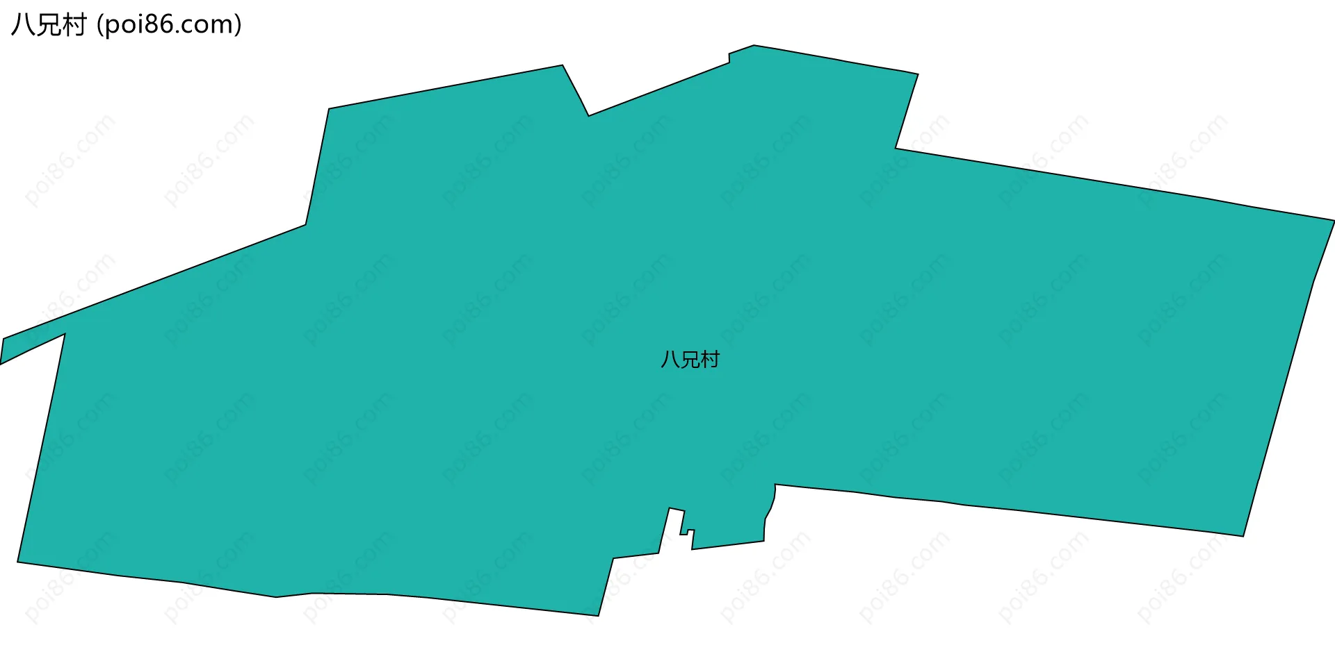 八兄村边界地图