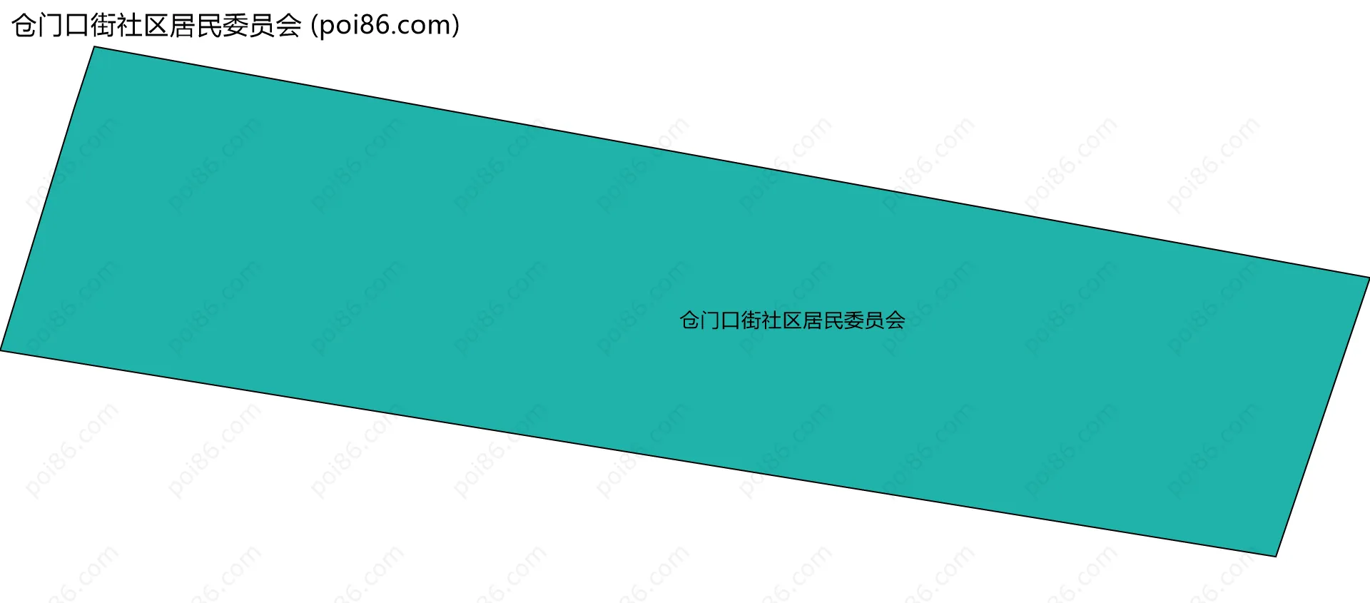 仓门口街社区居民委员会边界地图