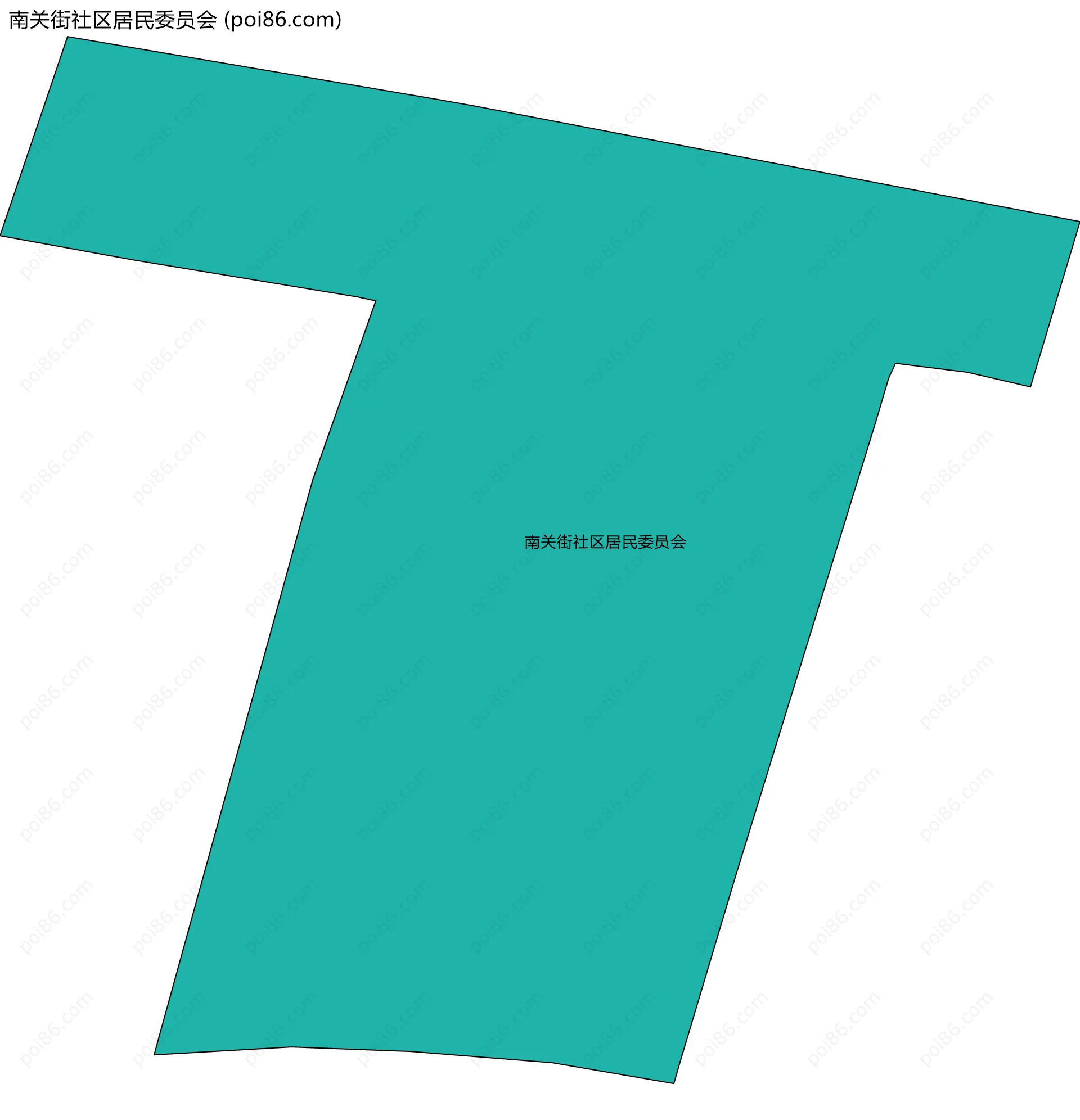 南关街社区居民委员会边界地图