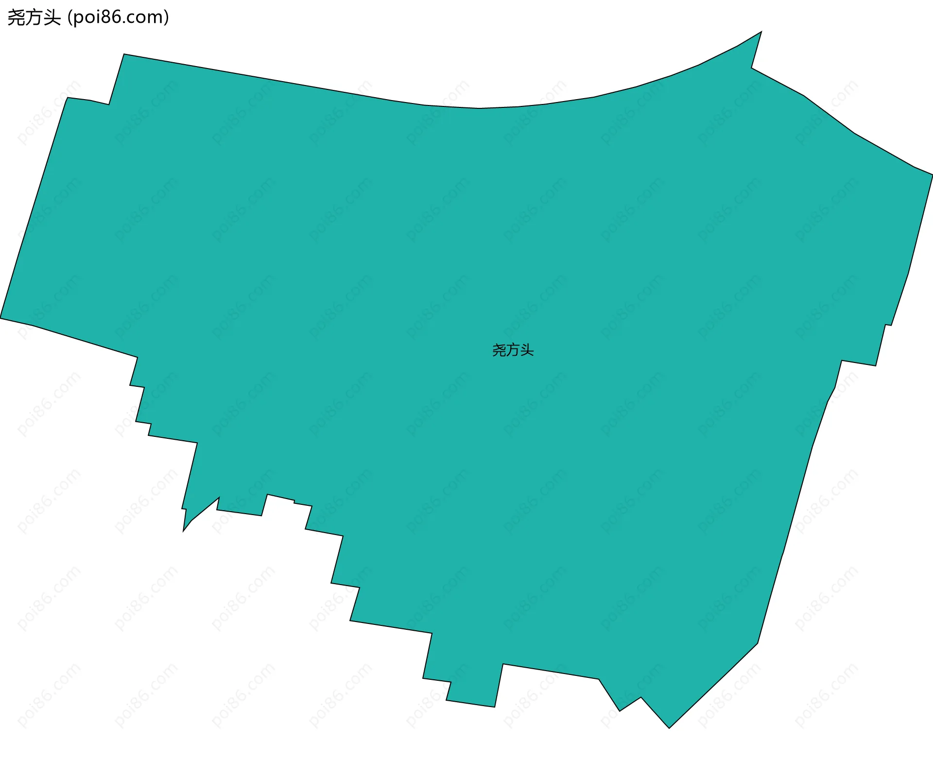 尧方头边界地图
