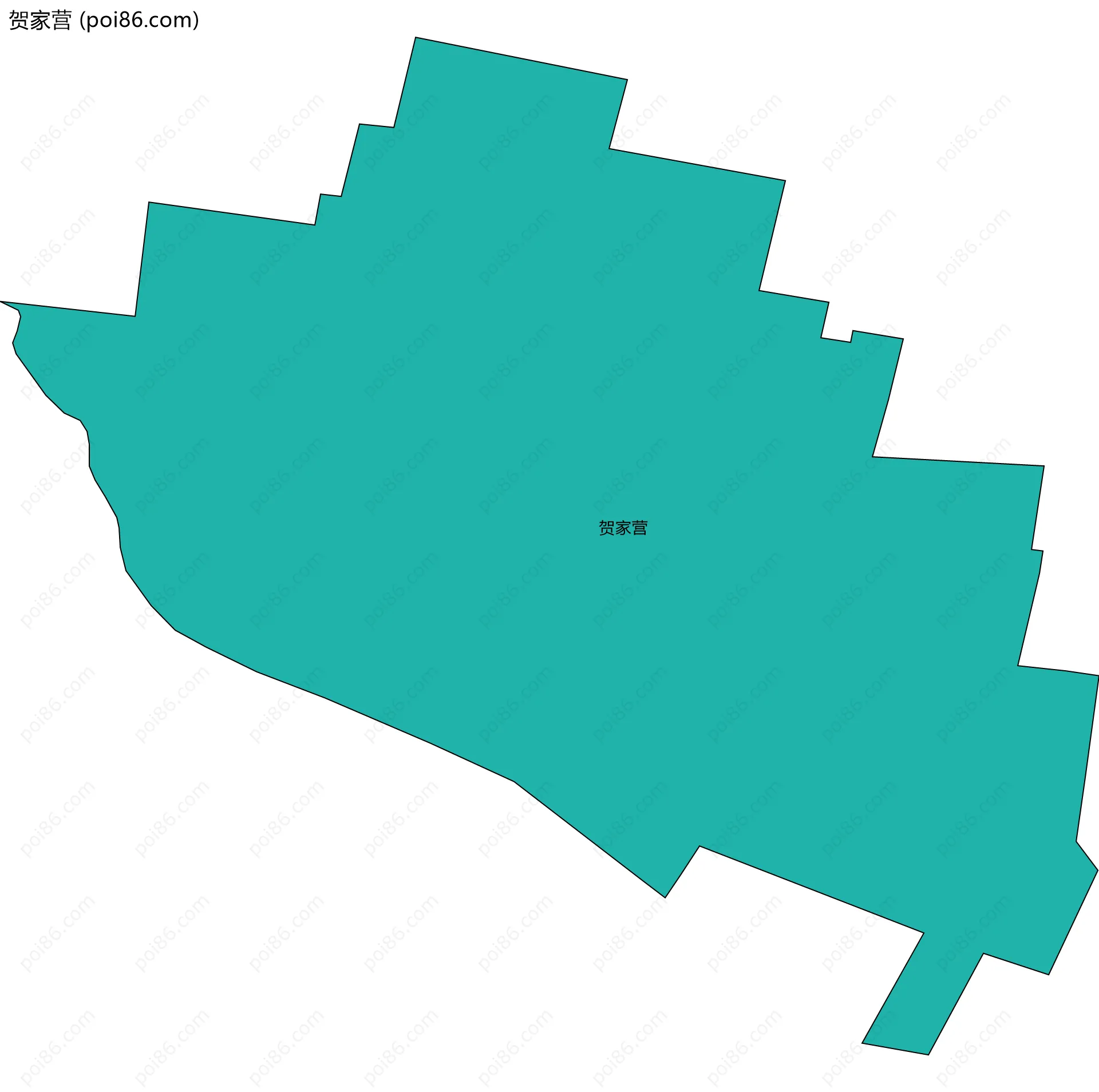 贺家营边界地图