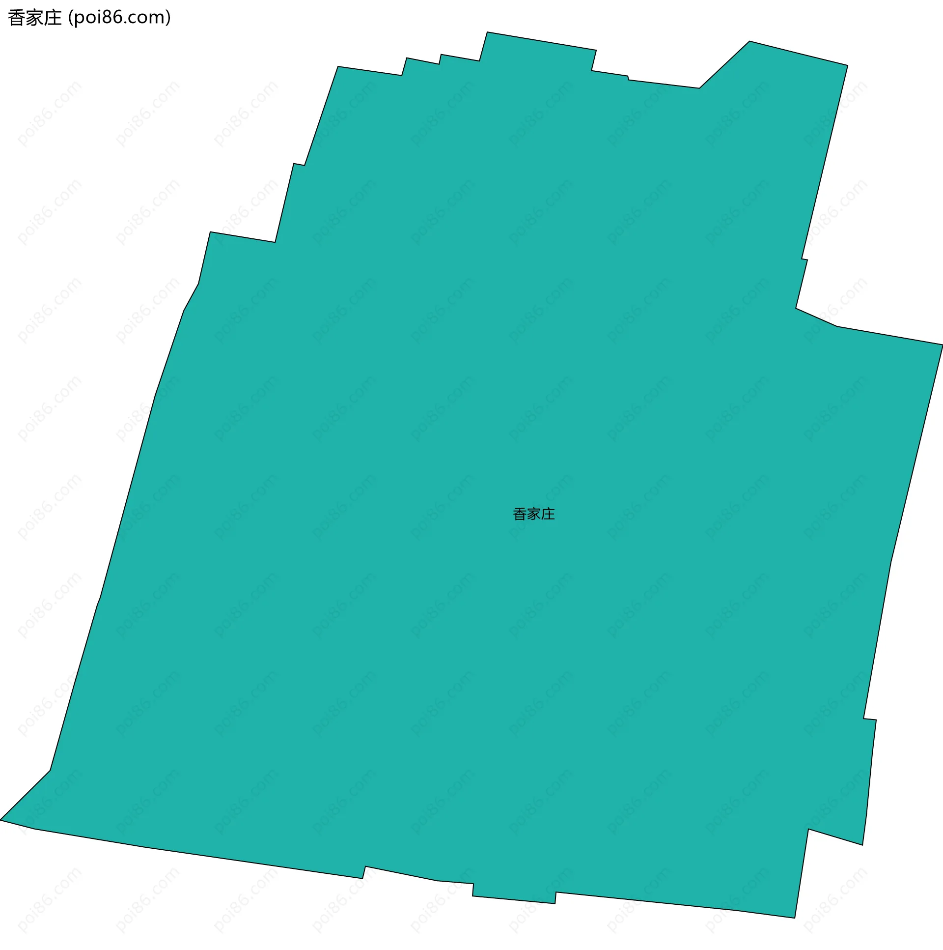 香家庄边界地图