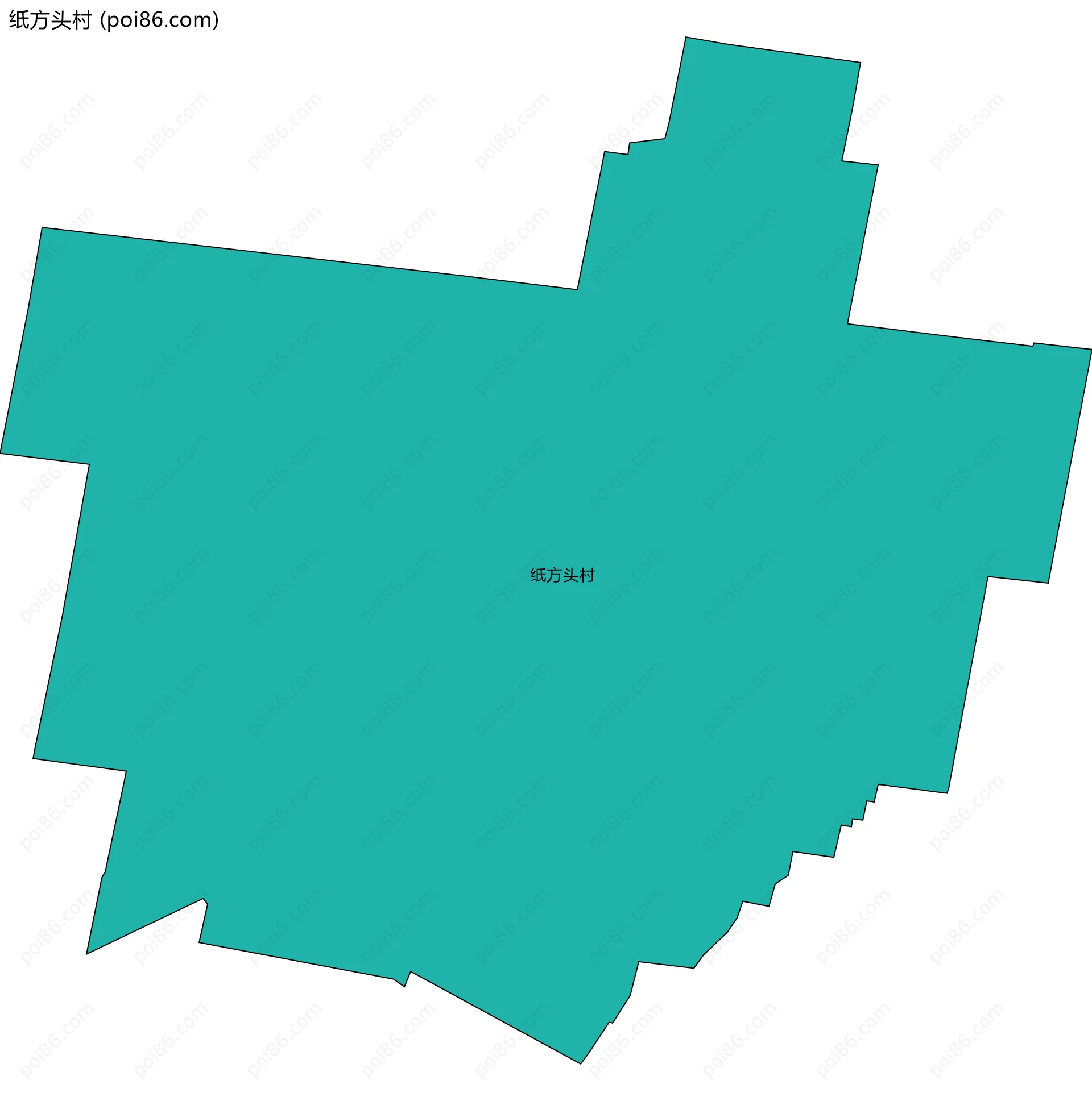 纸方头村边界地图