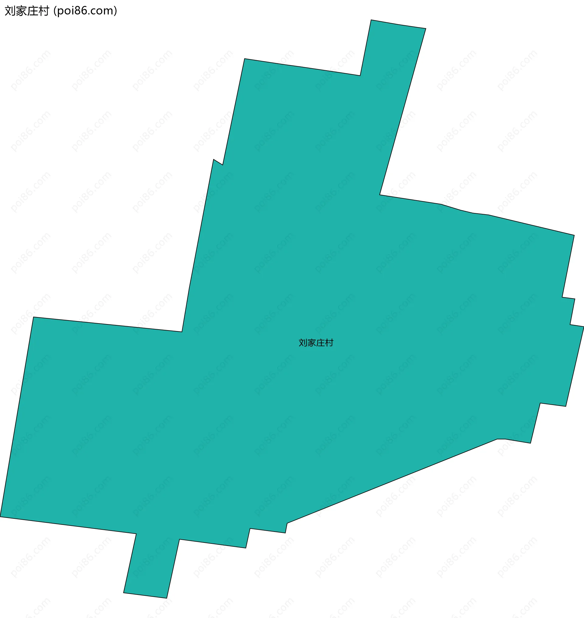 刘家庄村边界地图