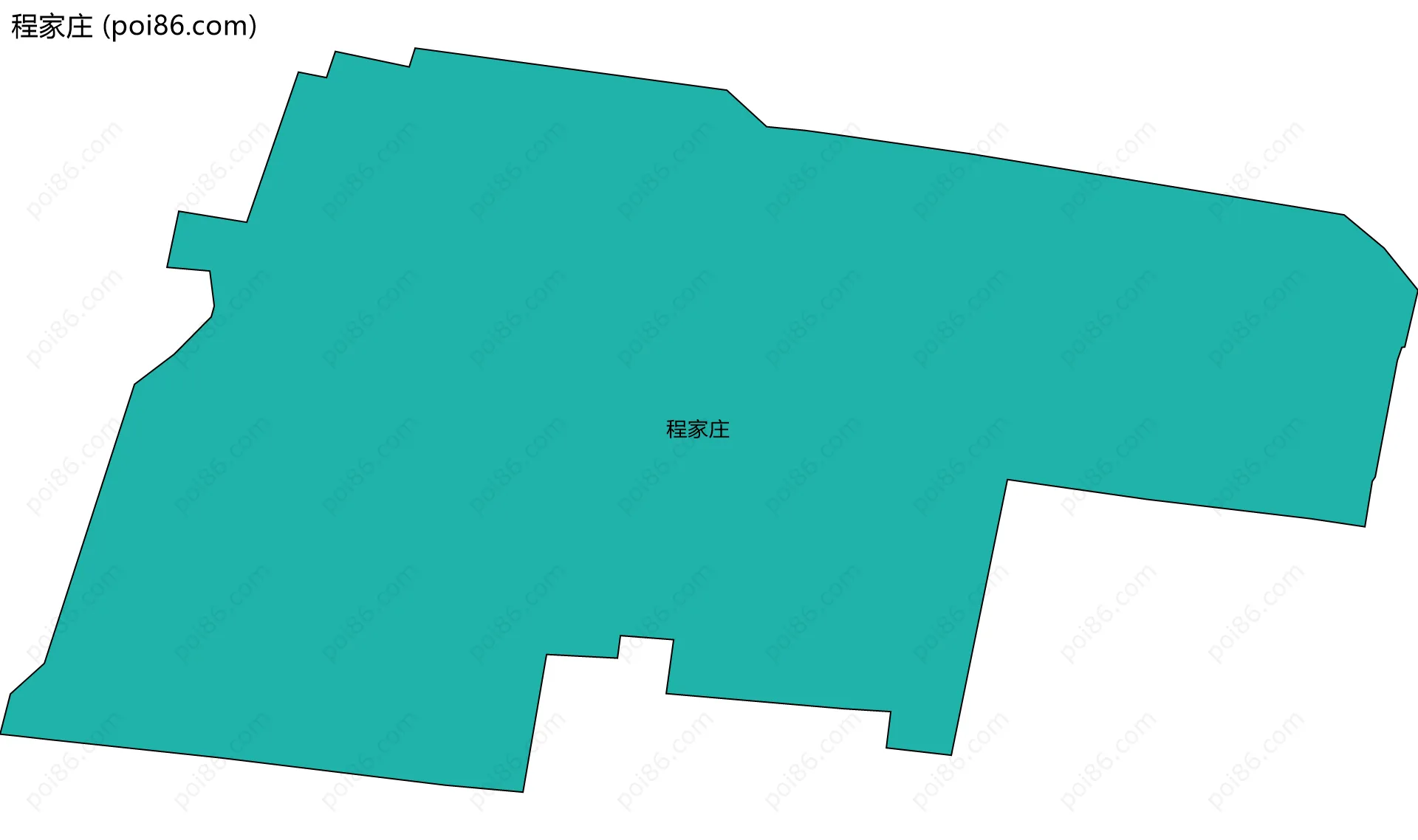 程家庄边界地图