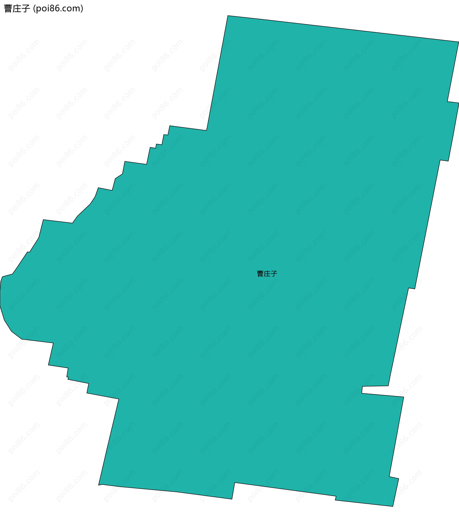 曹庄子边界地图