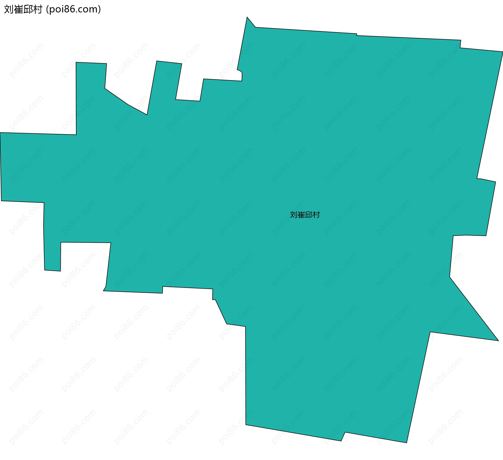 刘崔邱村边界地图