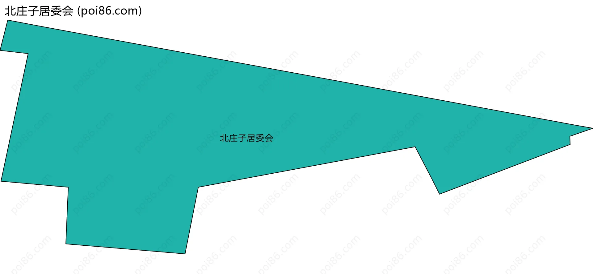 北庄子居委会边界地图