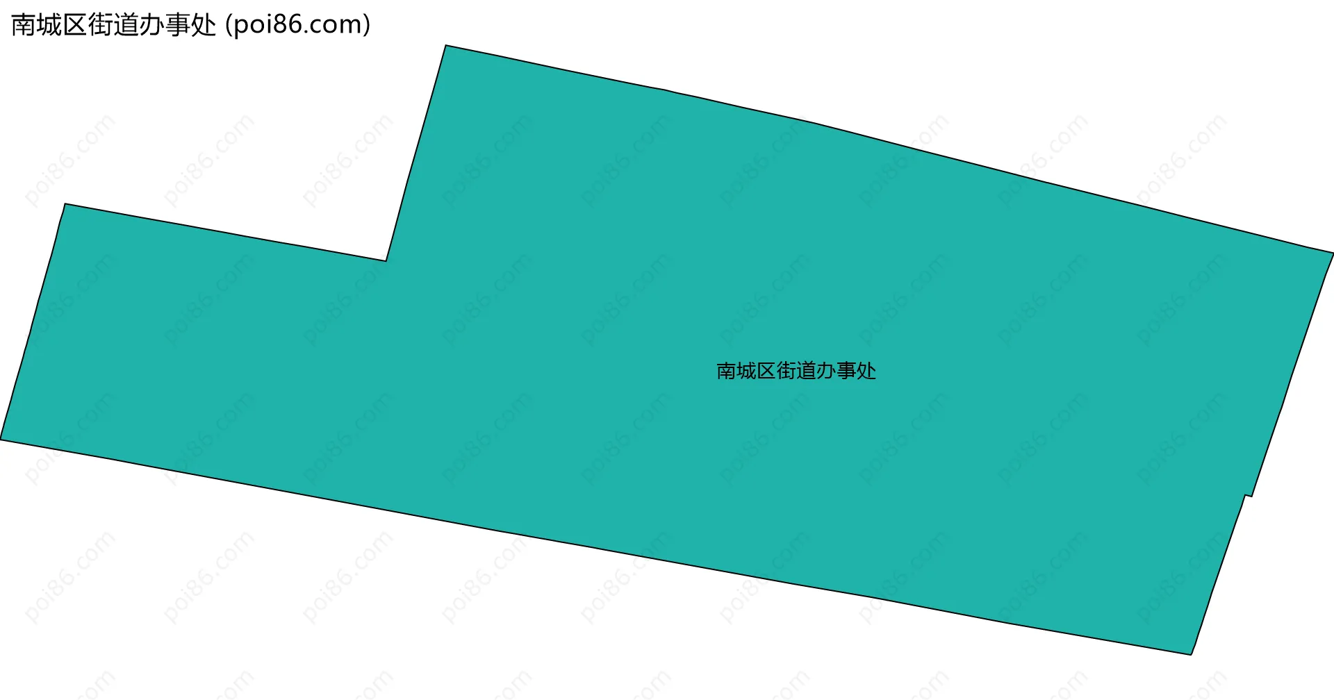 南城区街道办事处边界地图