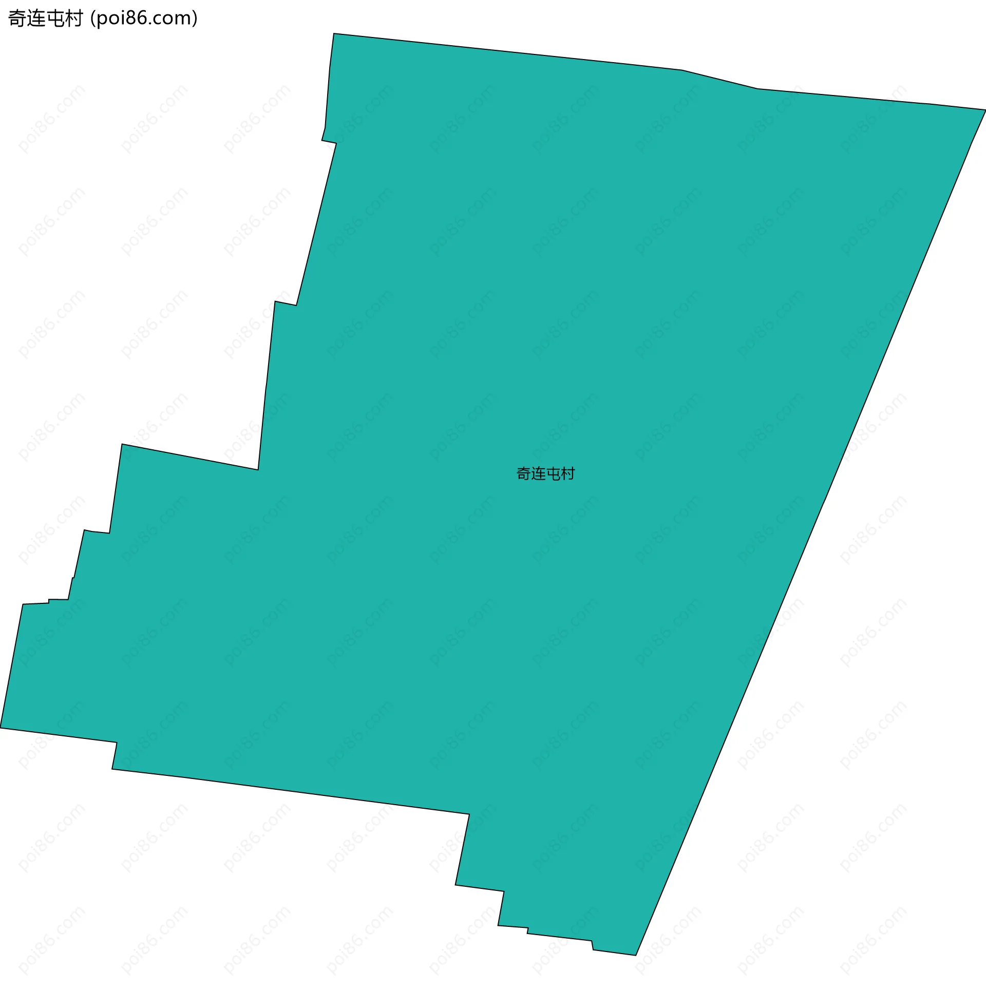 奇连屯村边界地图