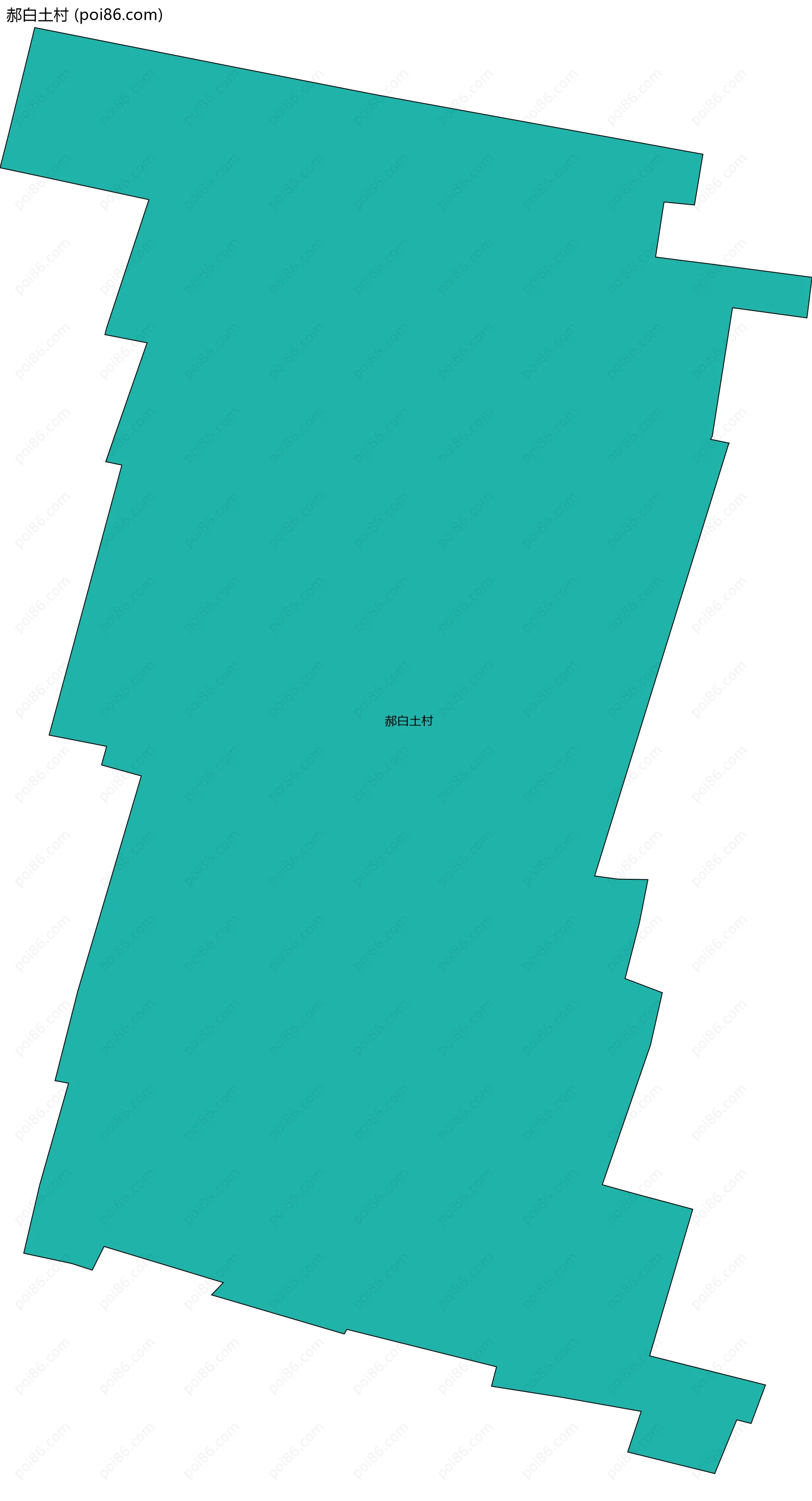 郝白土村边界地图