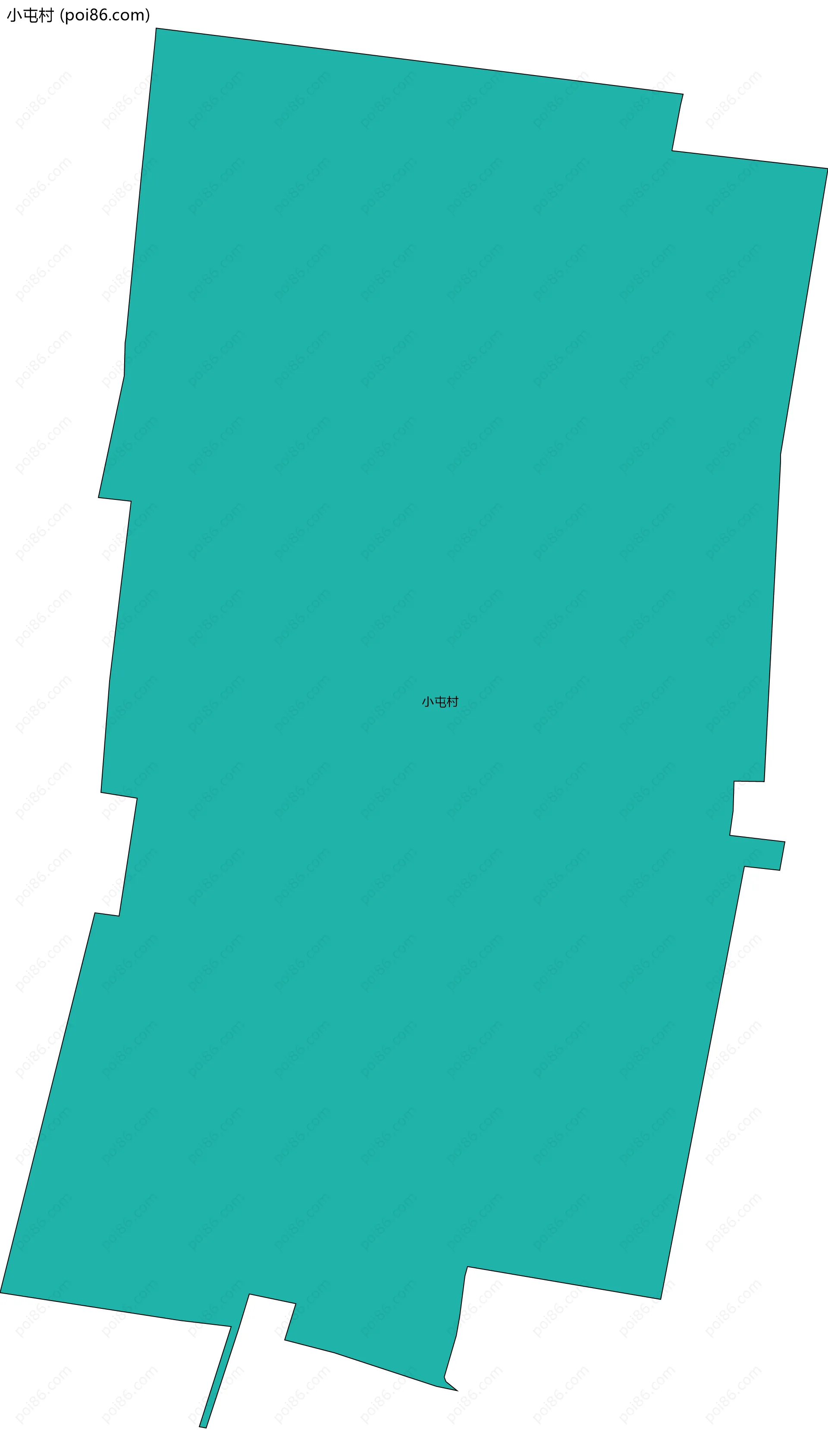 小屯村边界地图