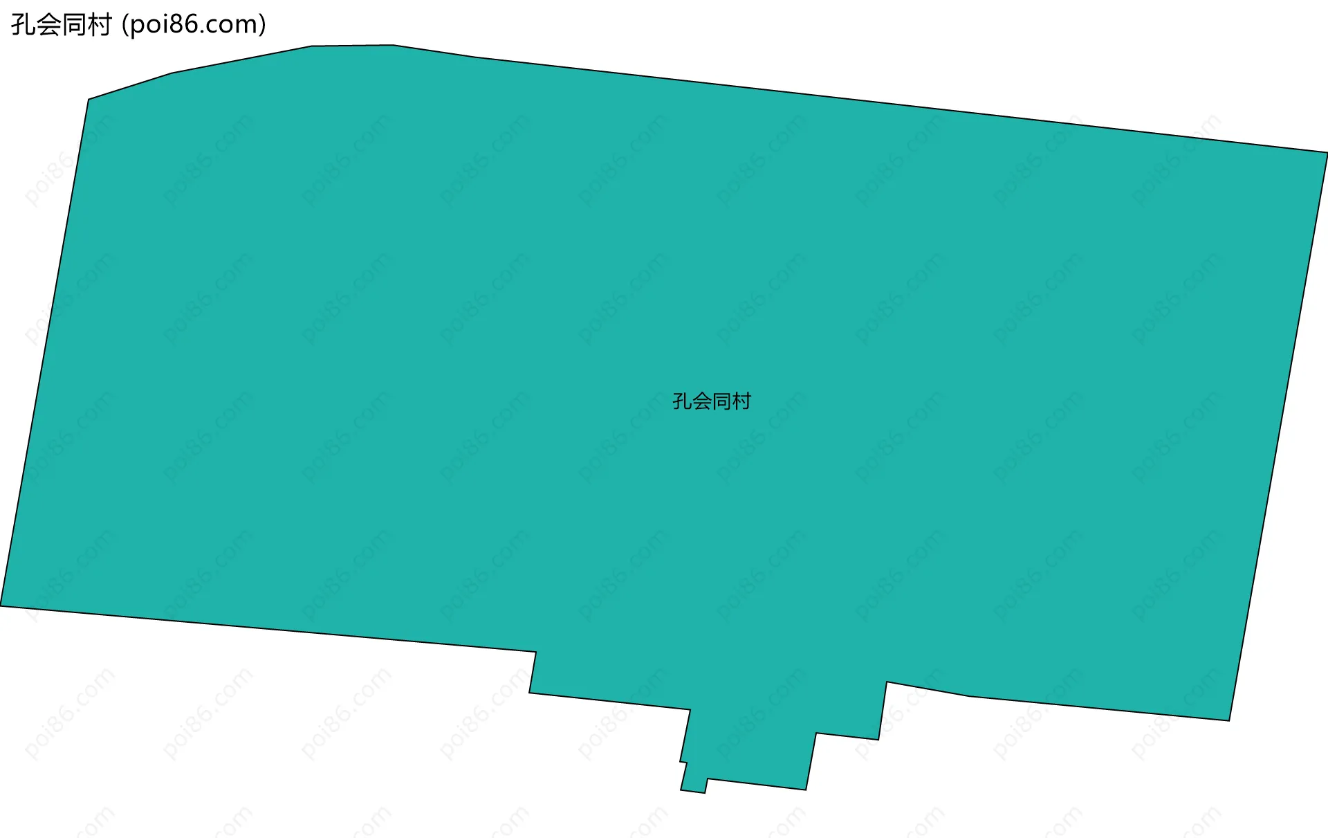 孔会同村边界地图