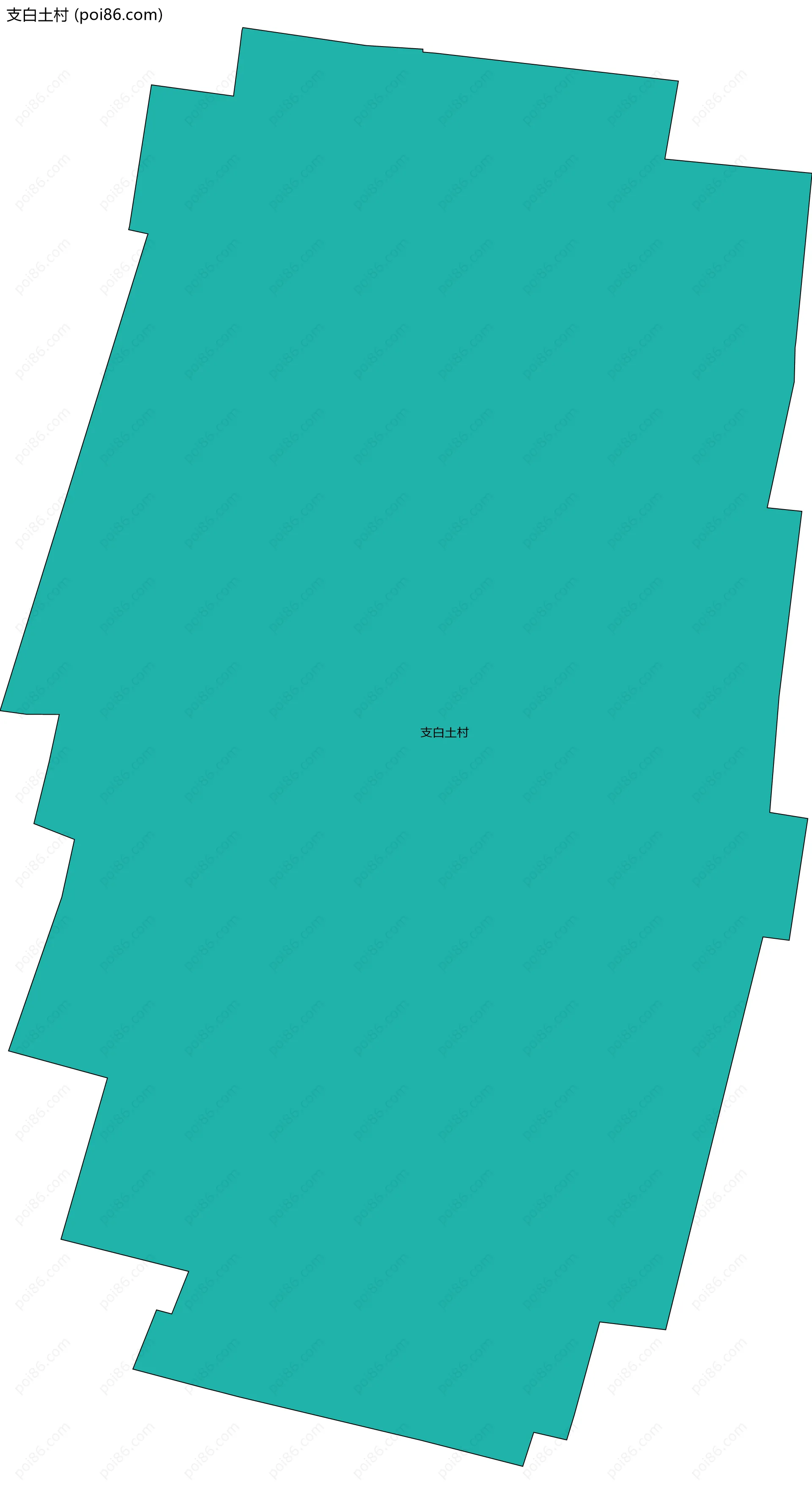 支白土村边界地图