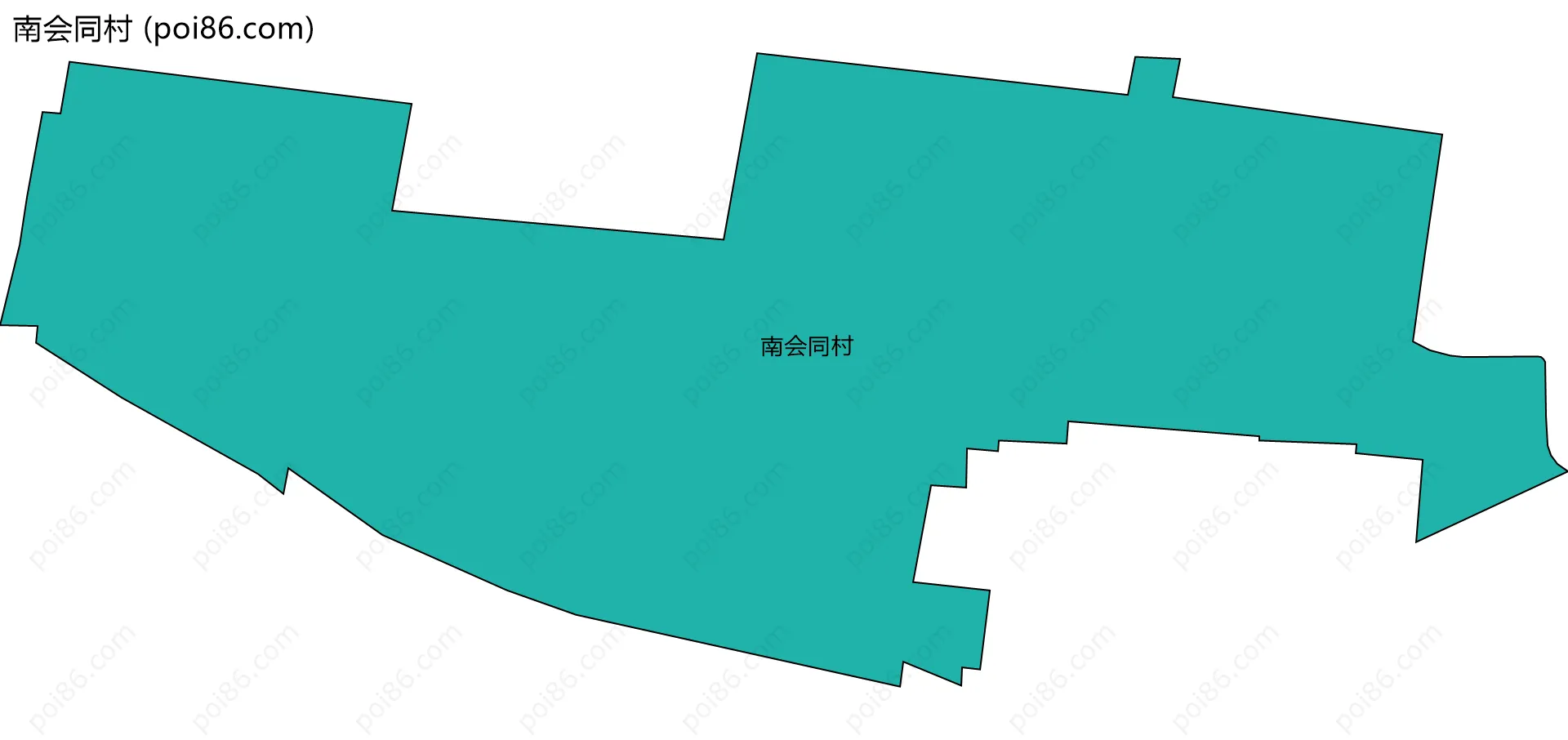 南会同村边界地图