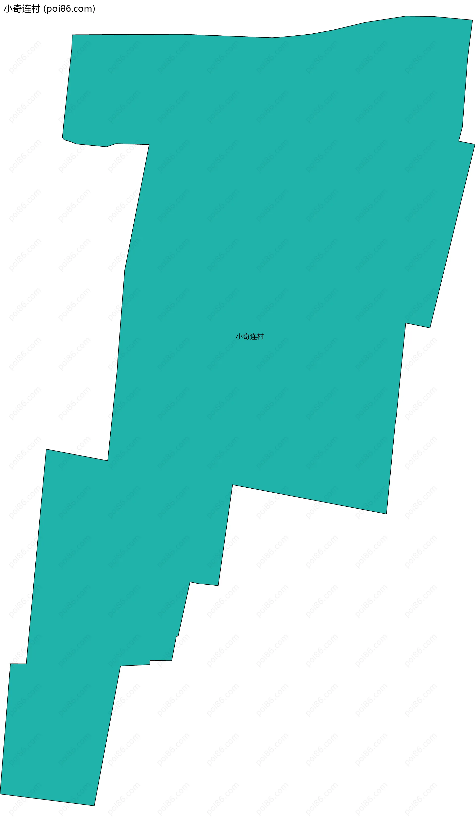 小奇连村边界地图