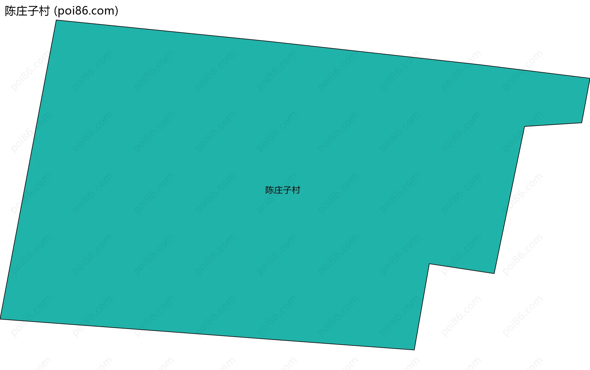 陈庄子村边界地图