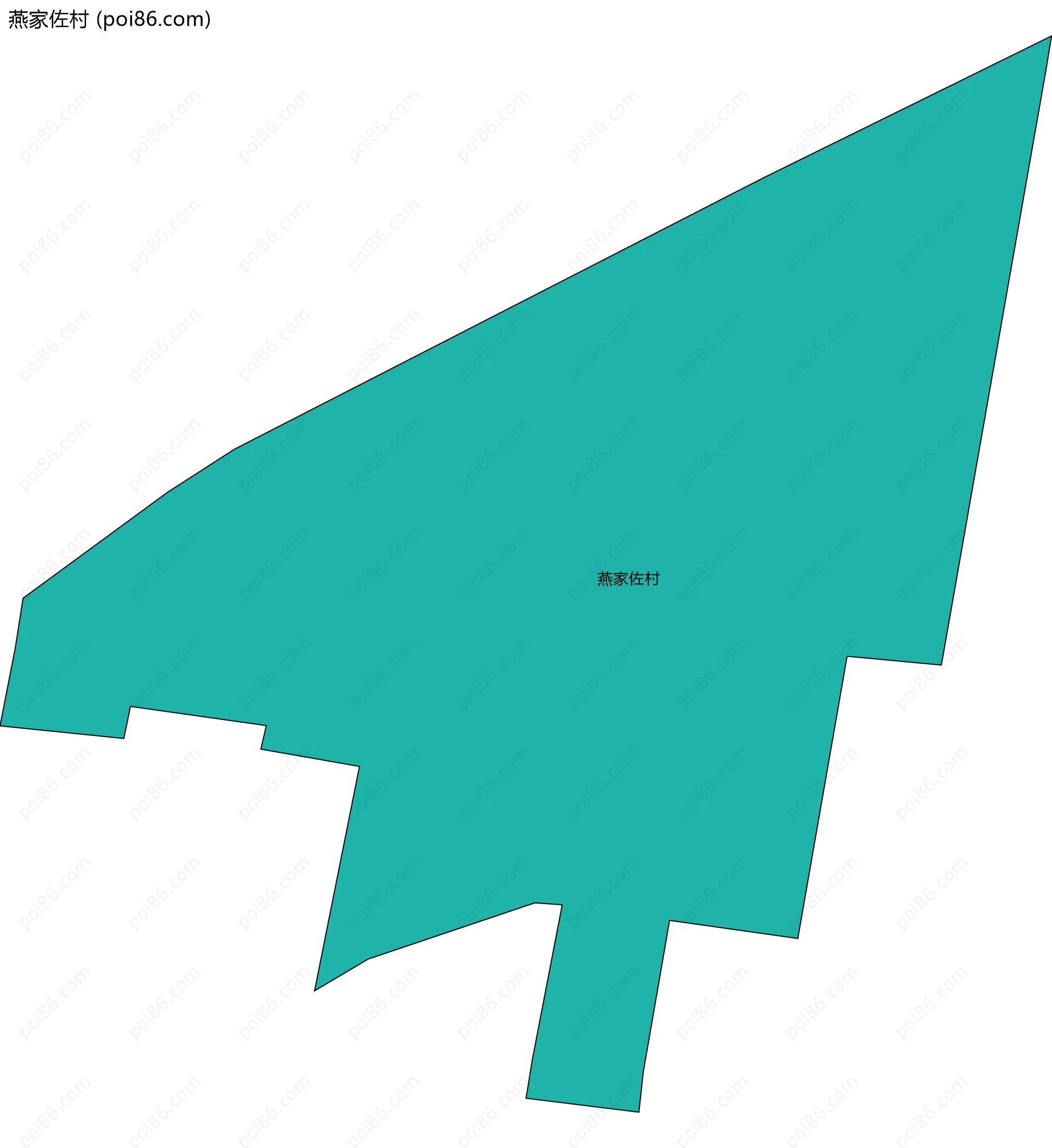 燕家佐村边界地图