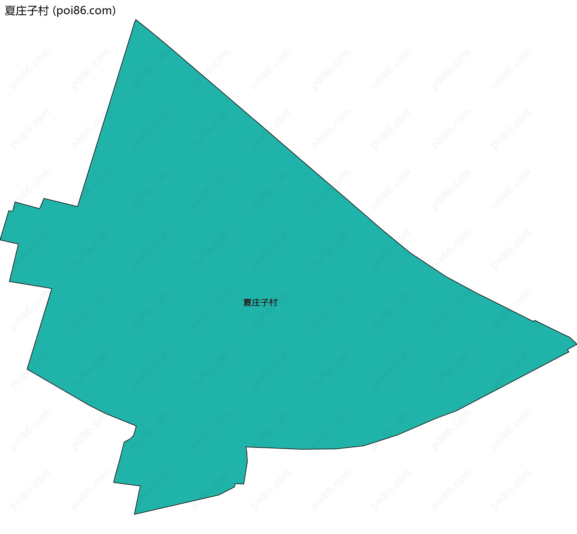 夏庄子村边界地图
