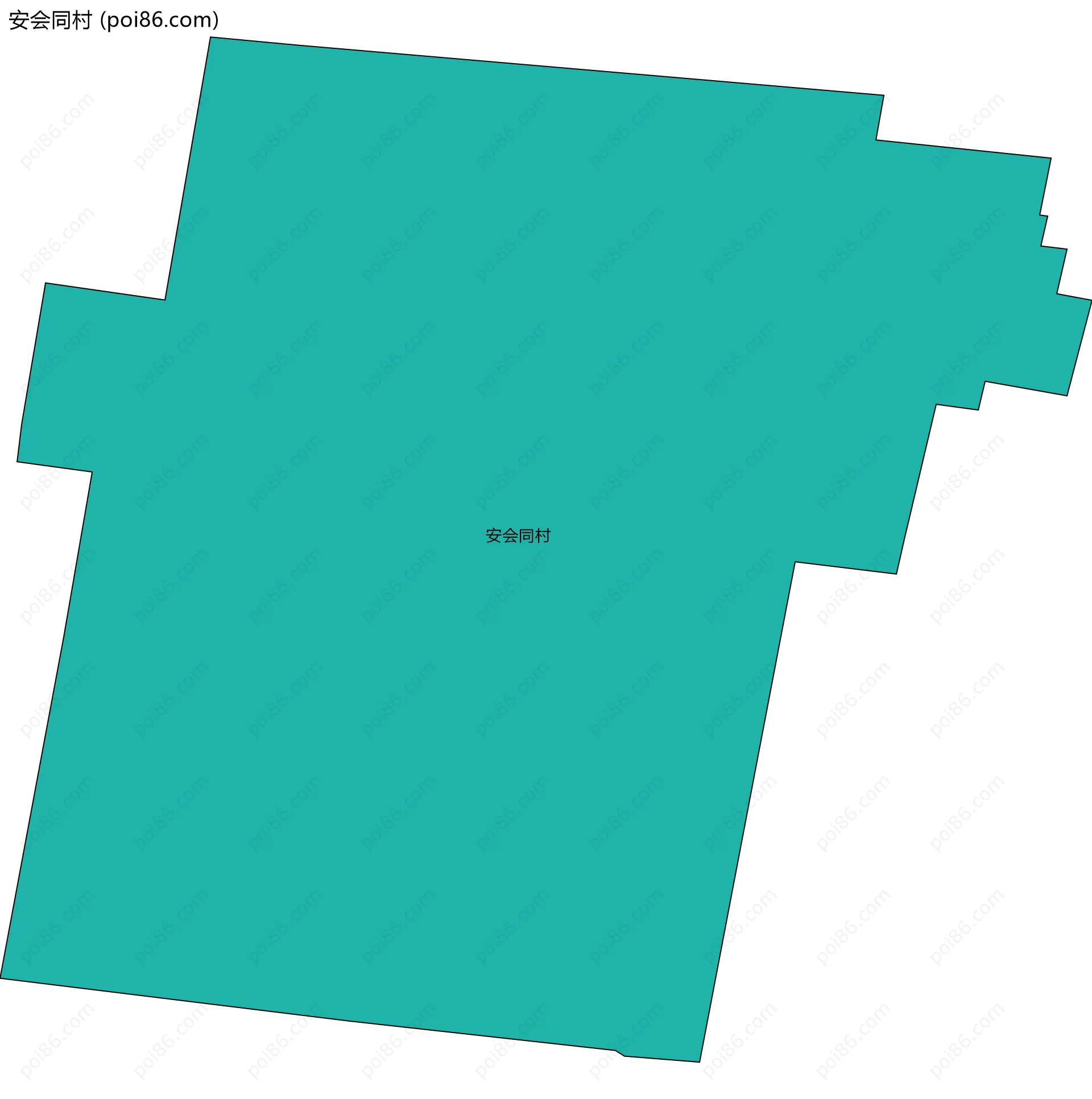 安会同村边界地图