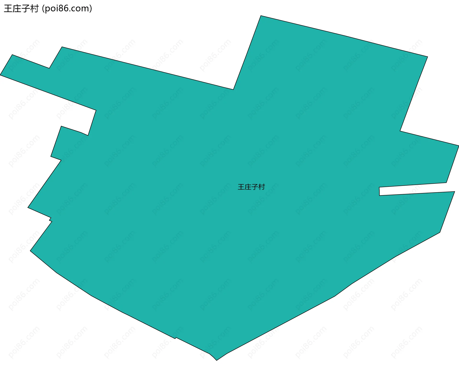 王庄子村边界地图