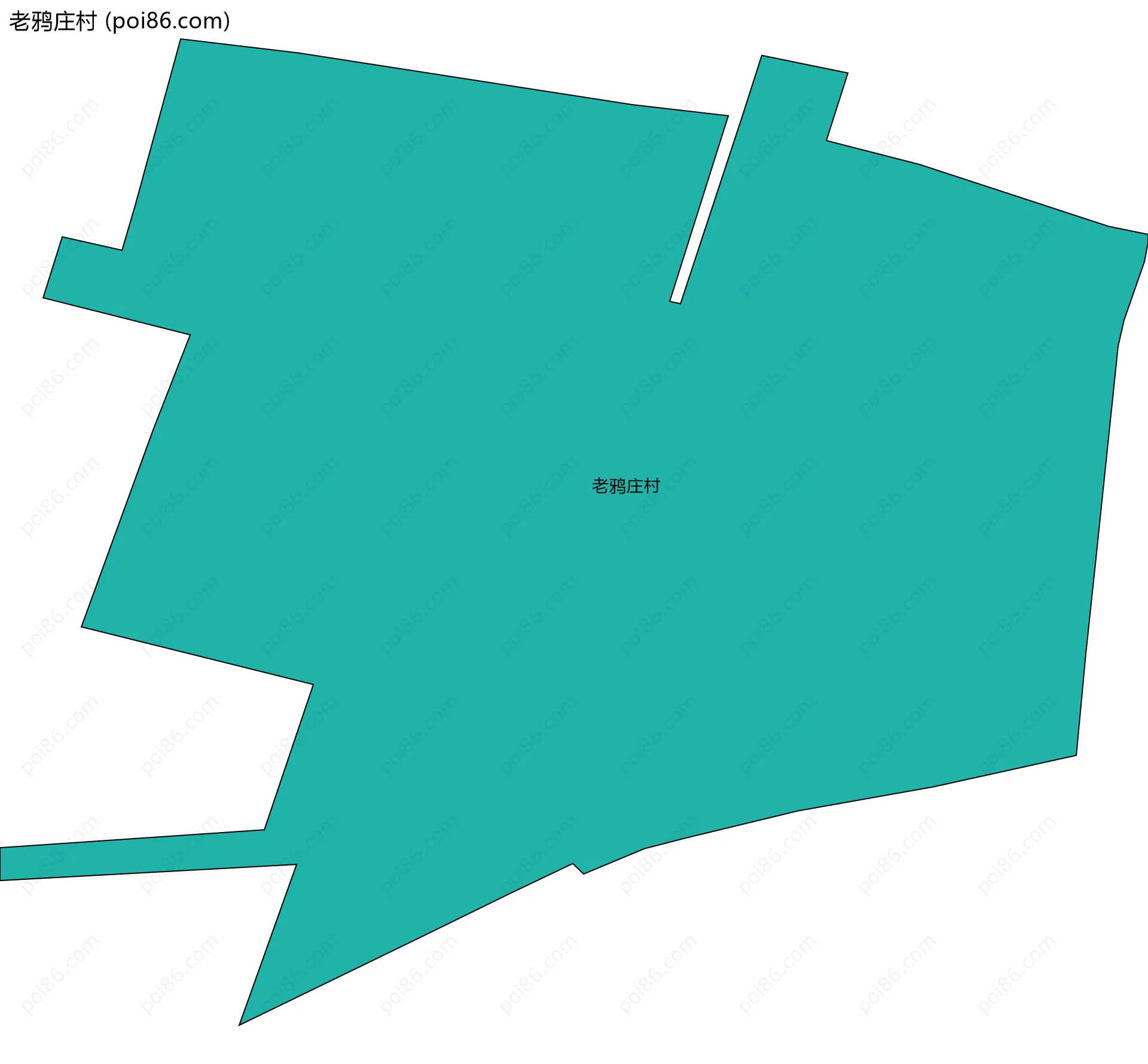 老鸦庄村边界地图