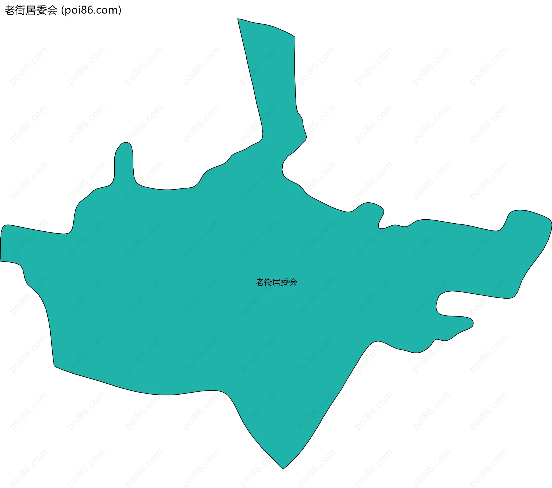 老街居委会边界地图