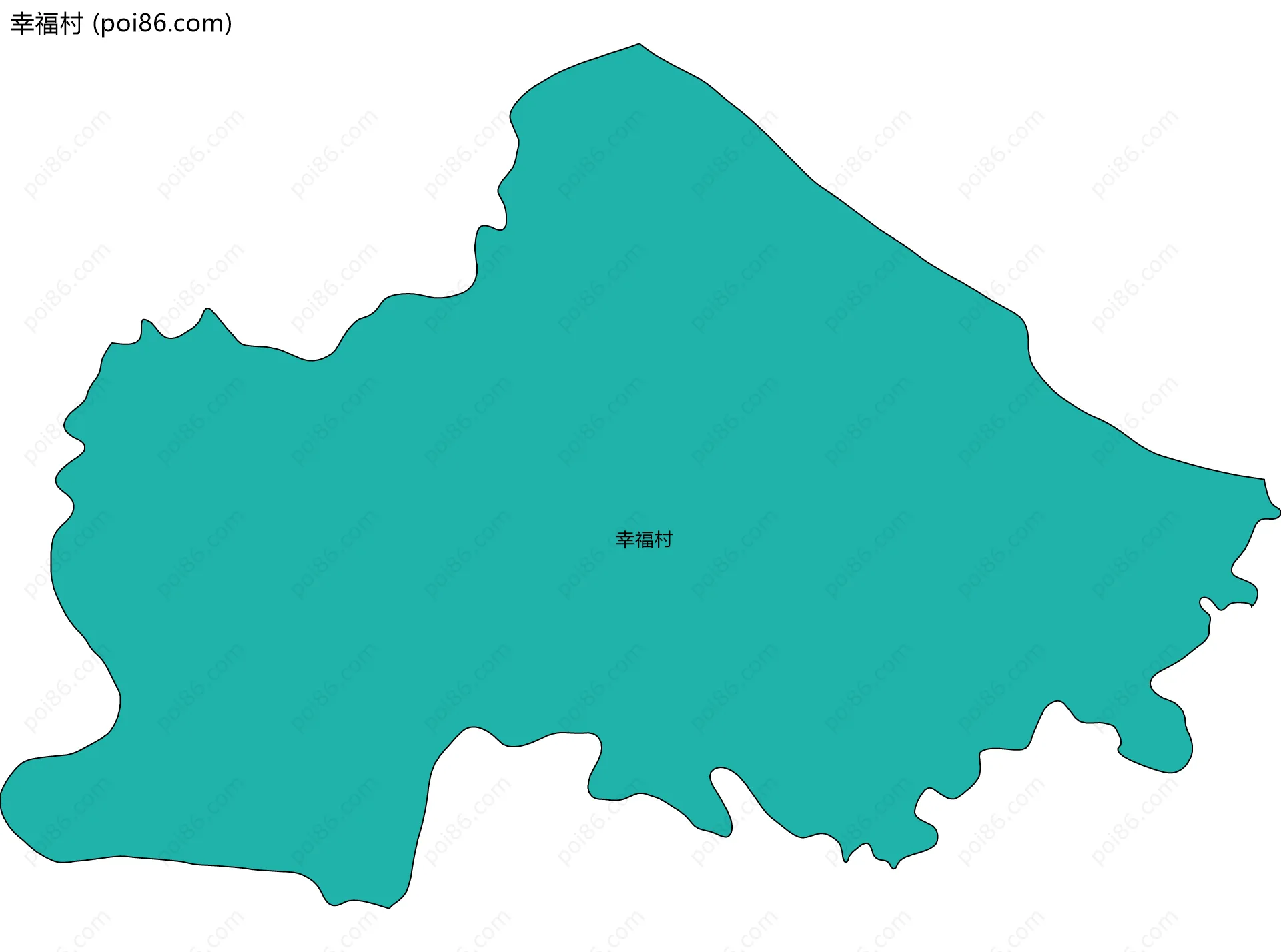 幸福村边界地图