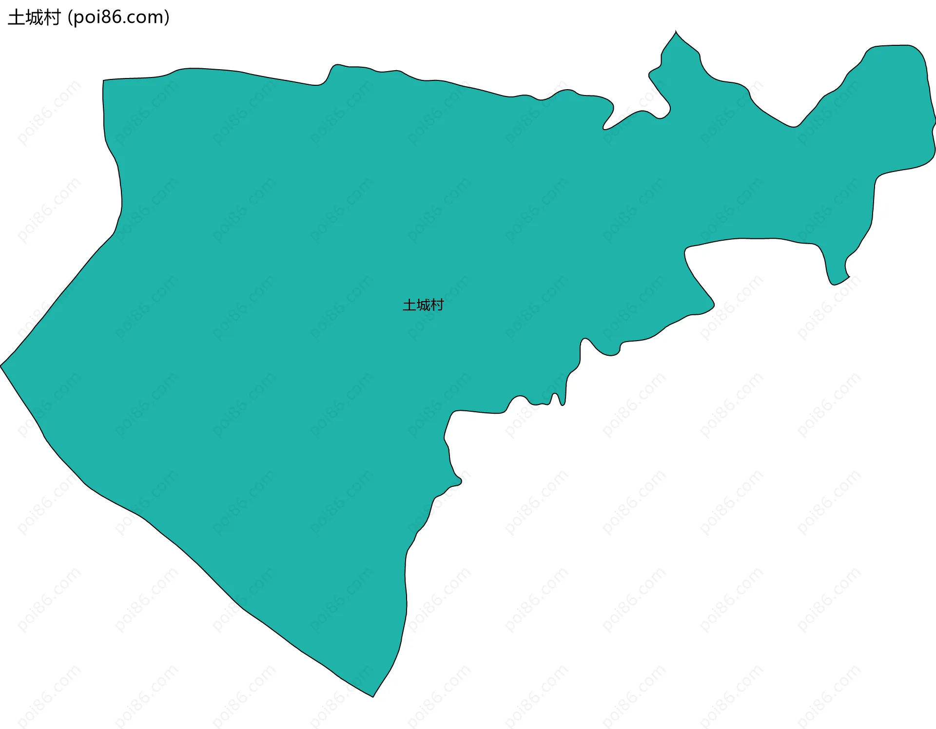 土城村边界地图