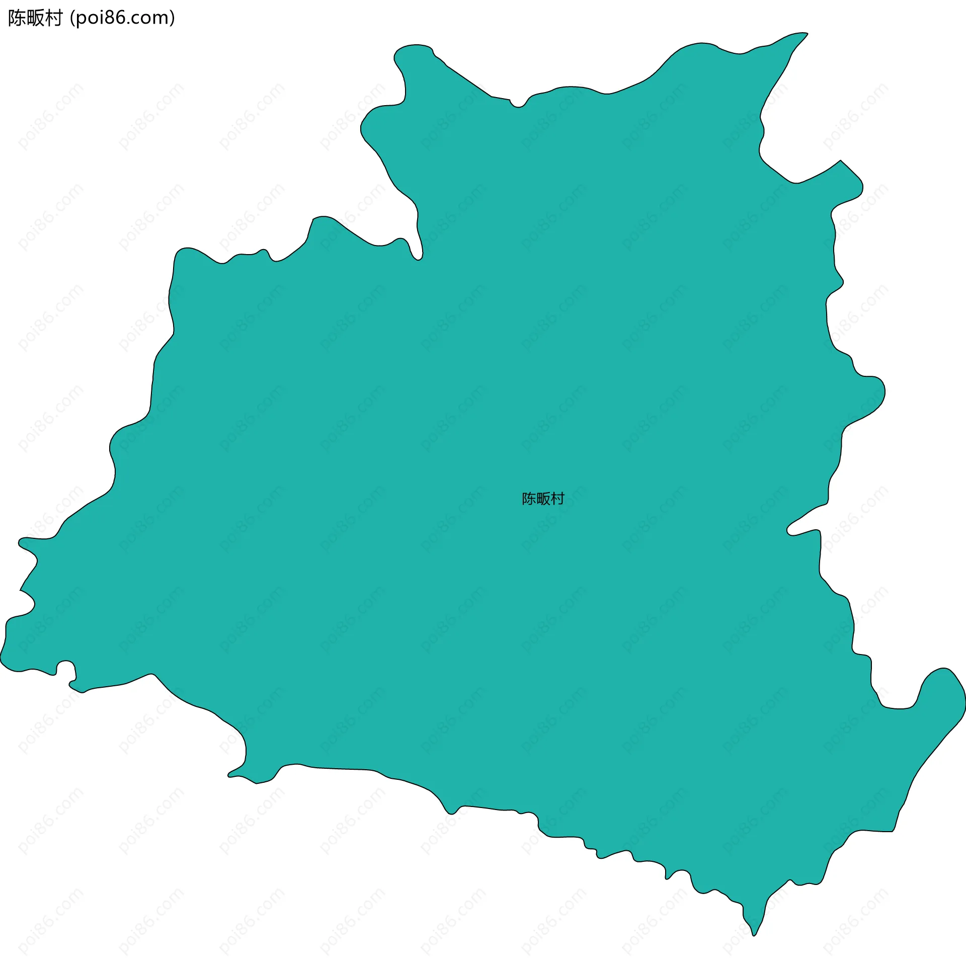 陈畈村边界地图