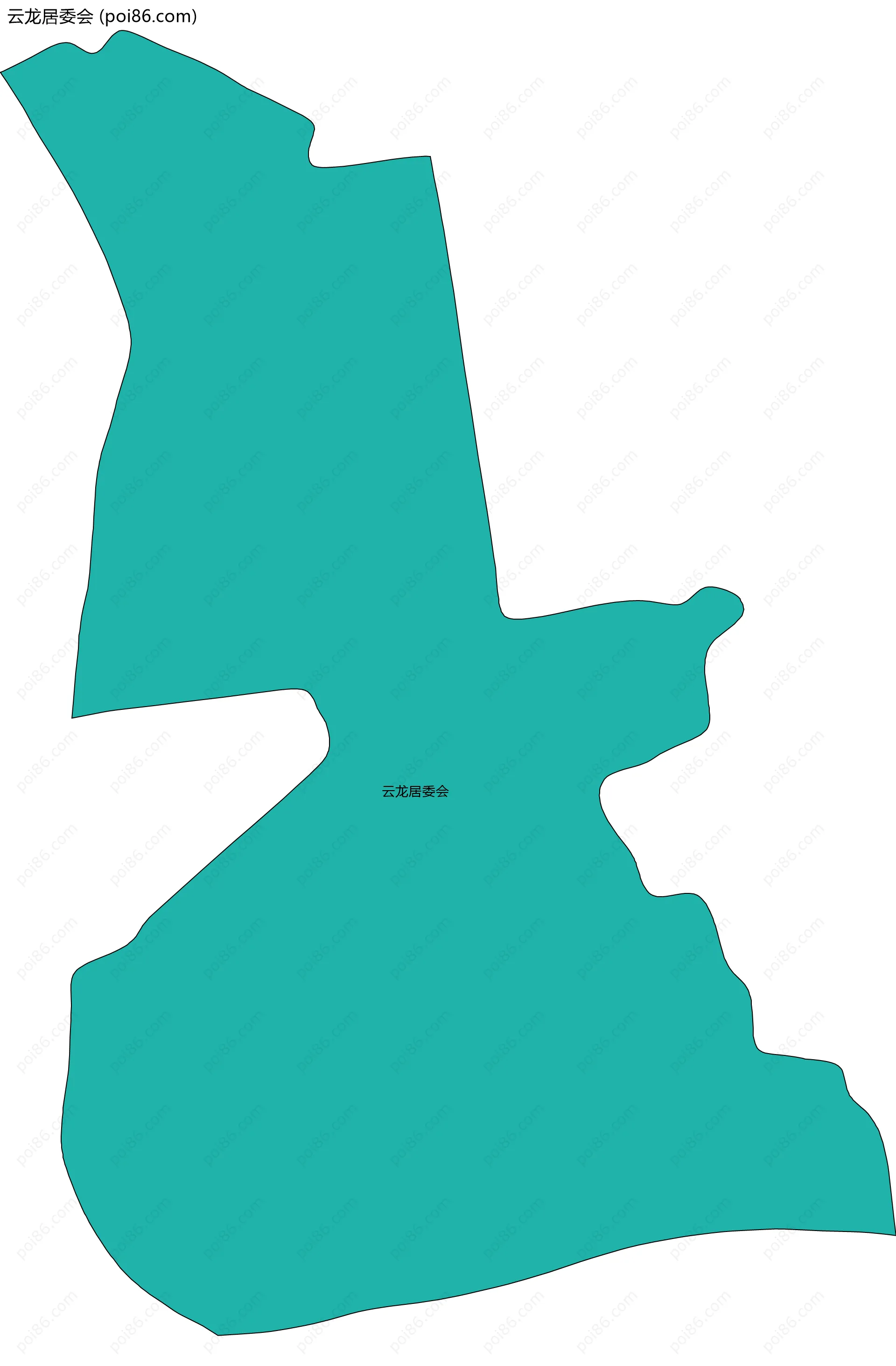 云龙居委会边界地图