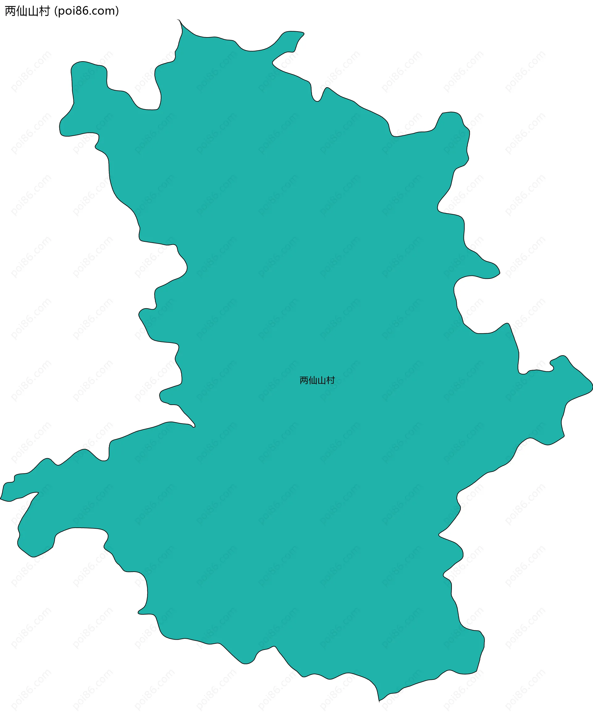 两仙山村边界地图