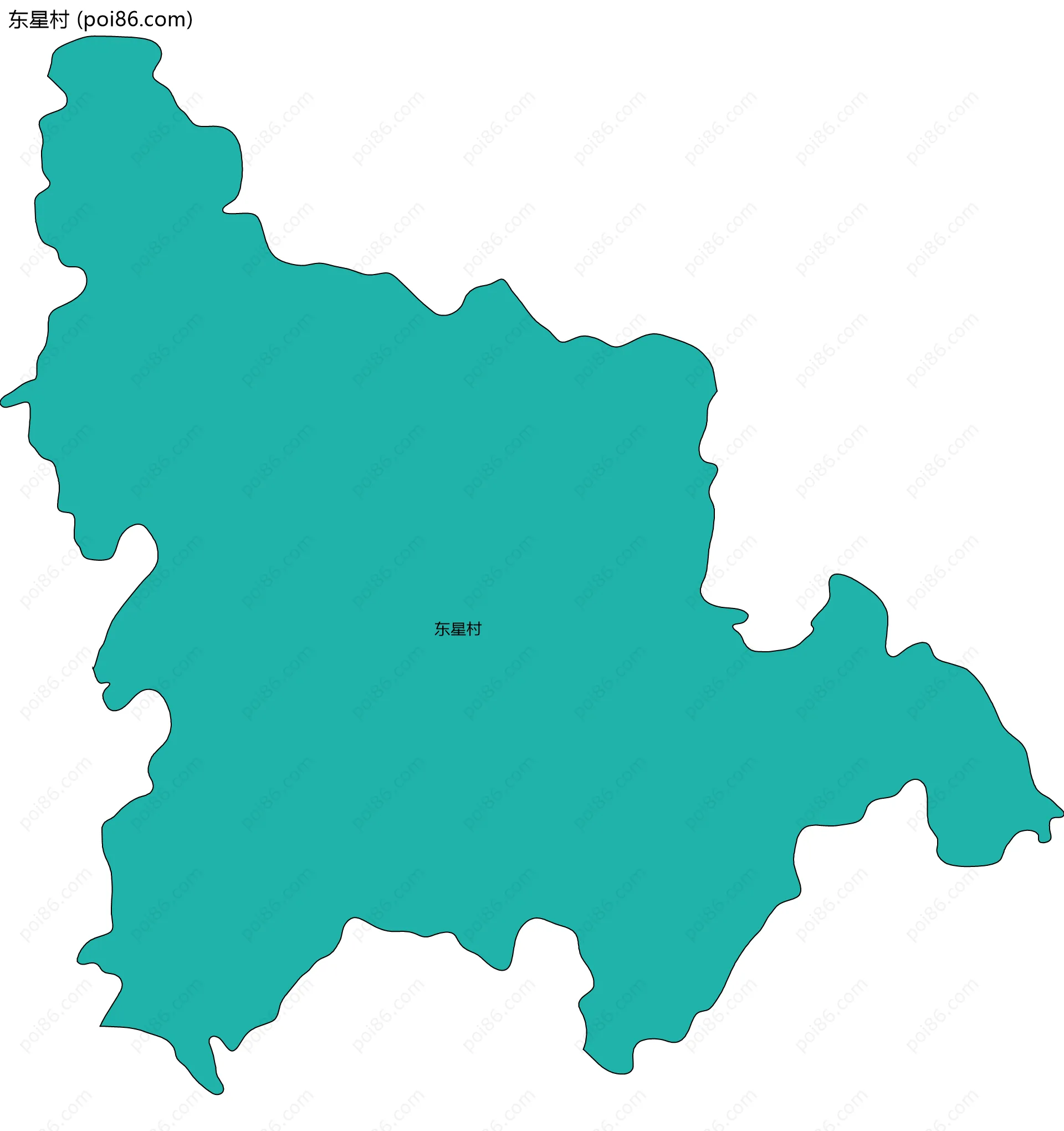 东星村边界地图