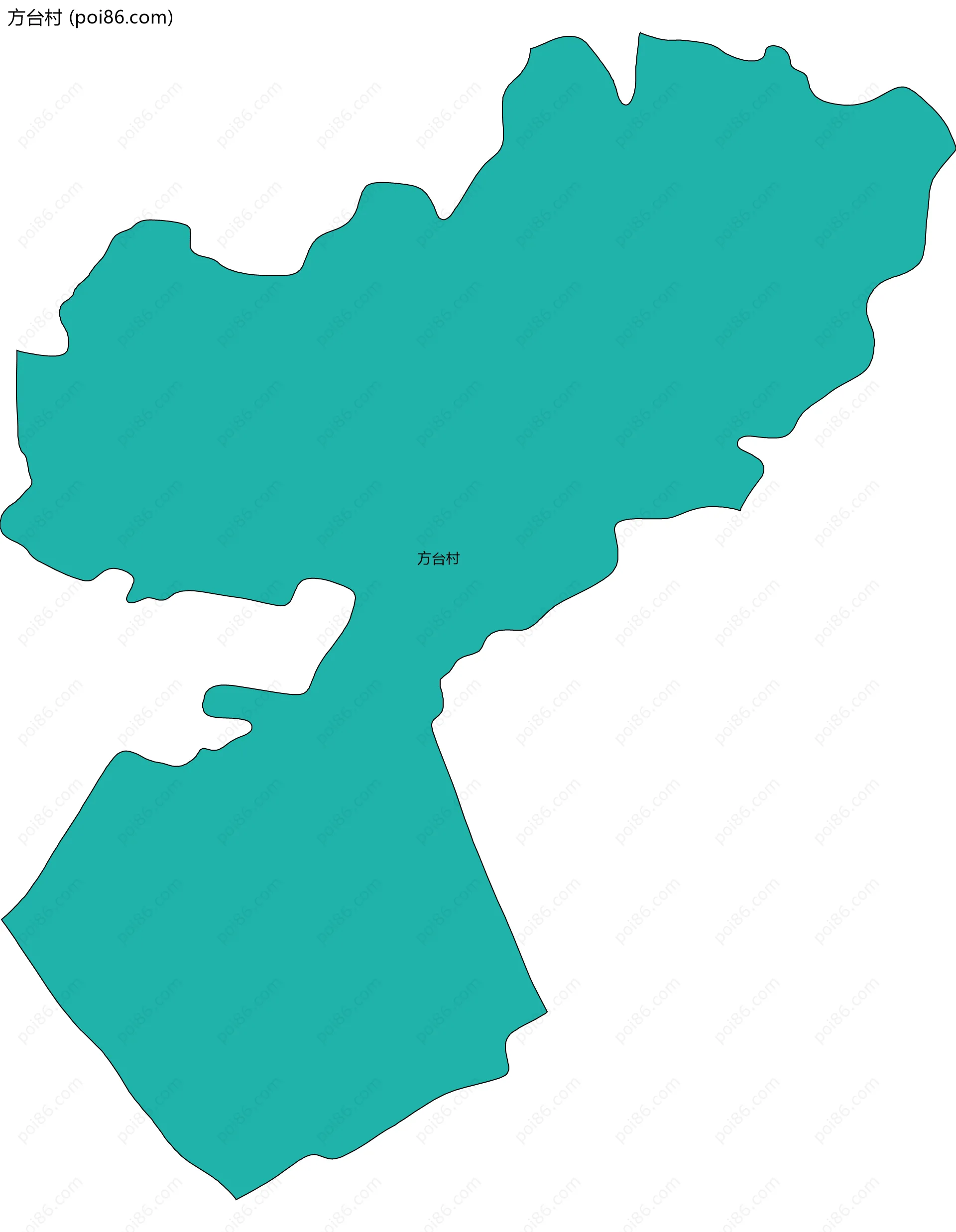 方台村边界地图