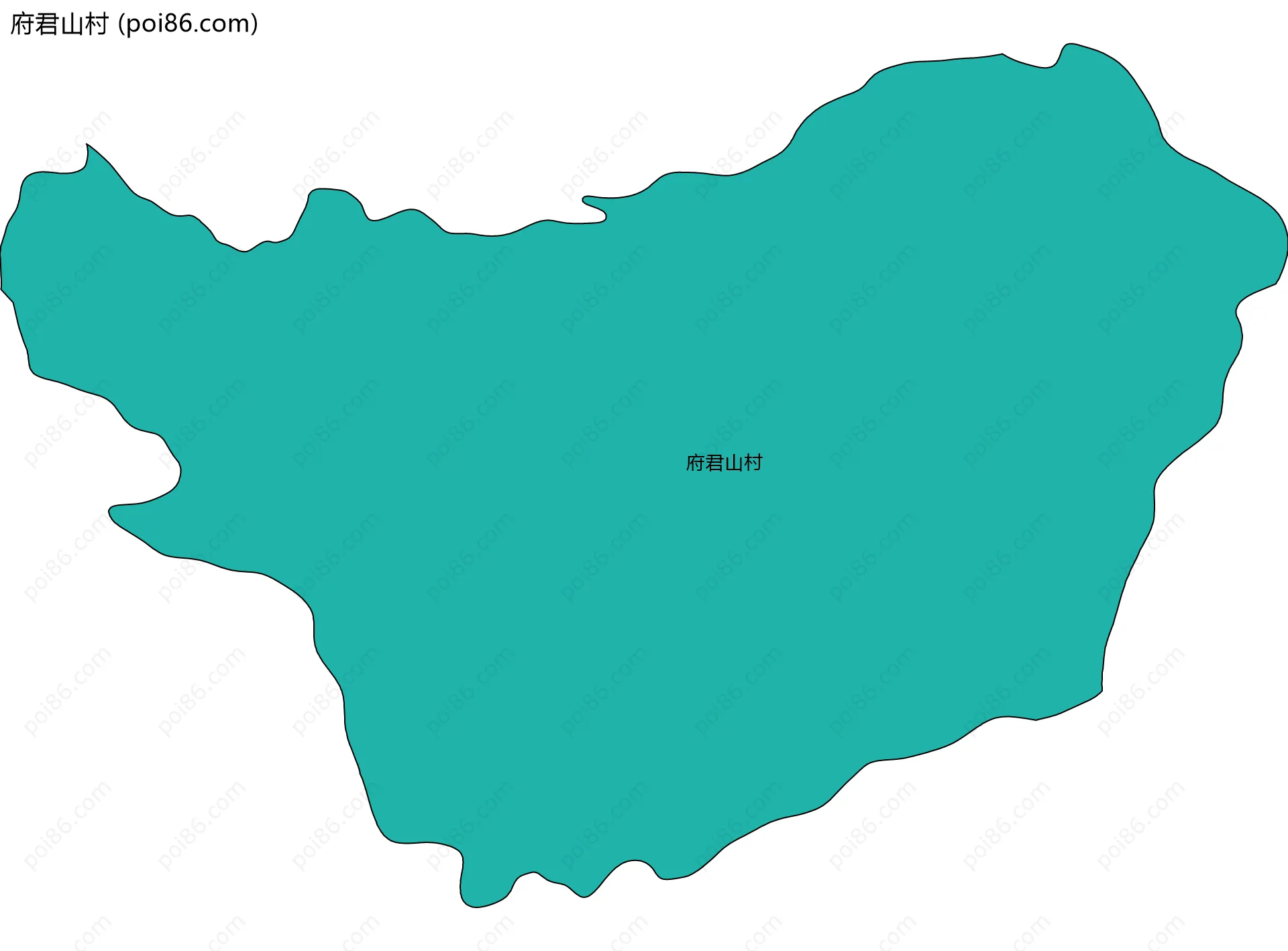 府君山村边界地图