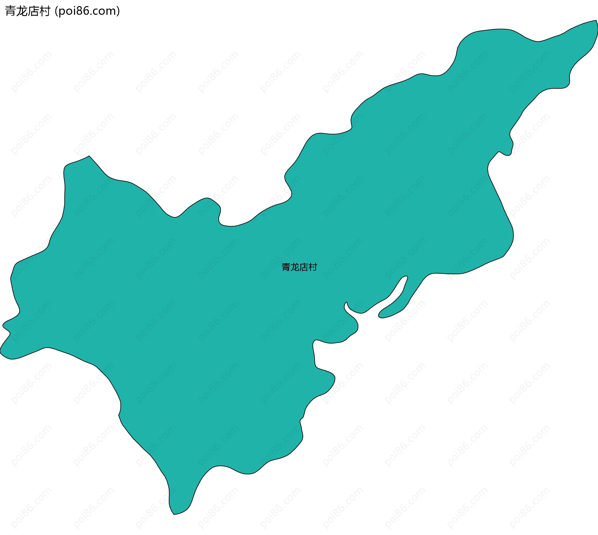 青龙店村边界地图