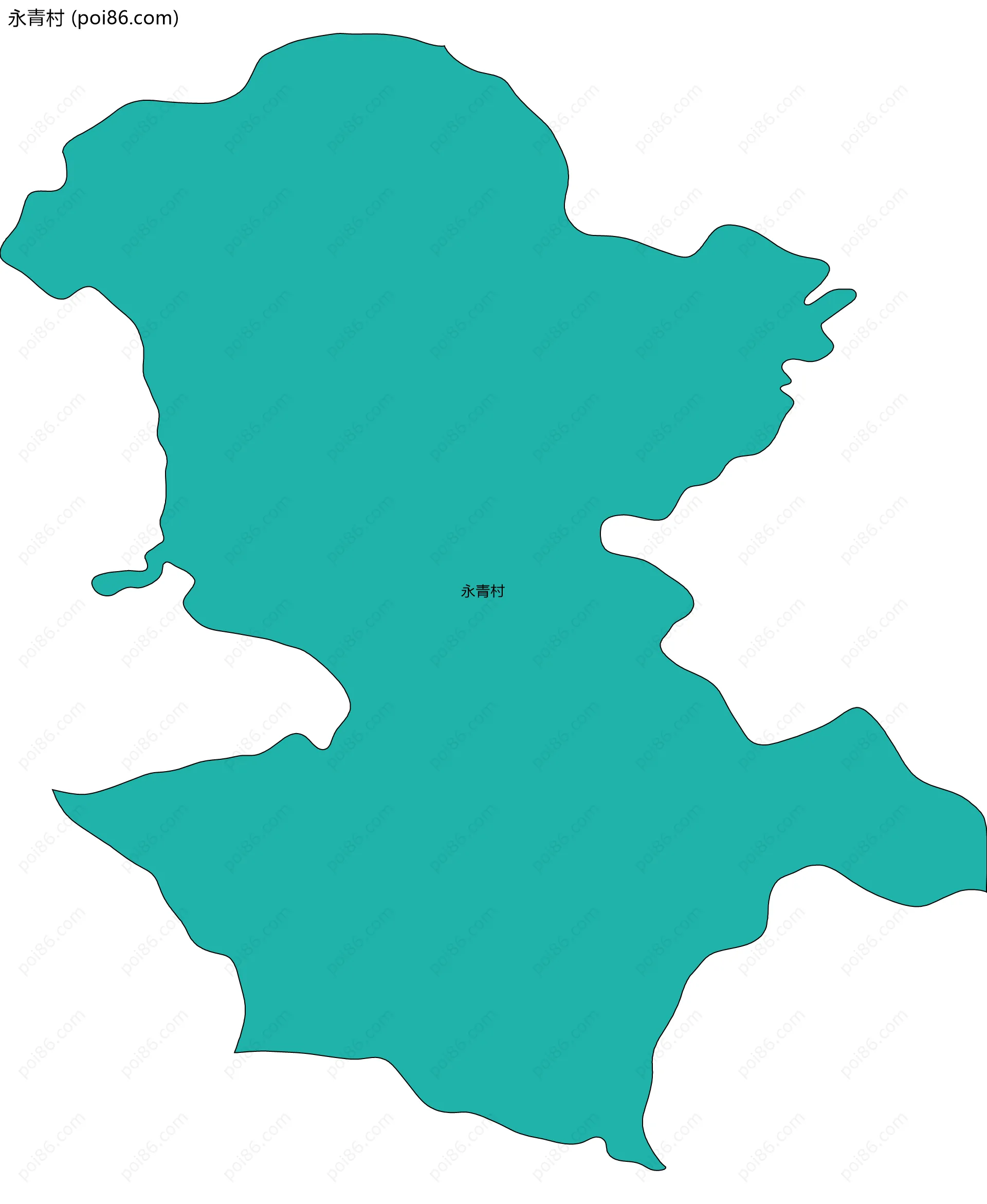 永青村边界地图