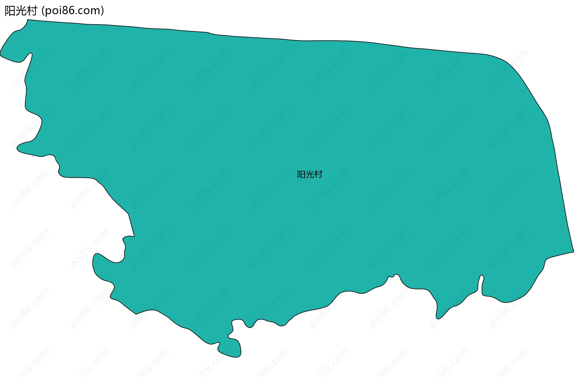 阳光村边界地图