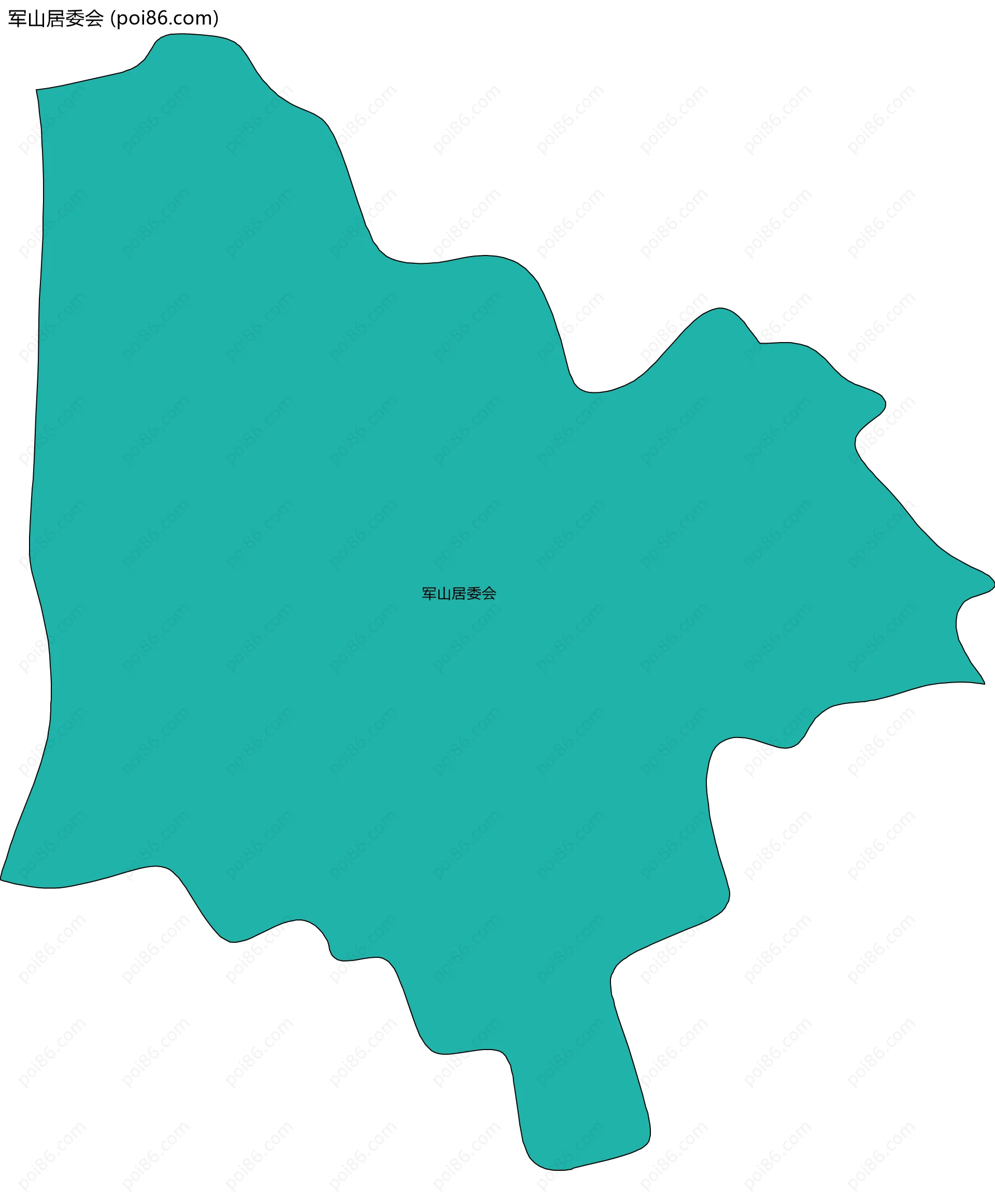 军山居委会边界地图