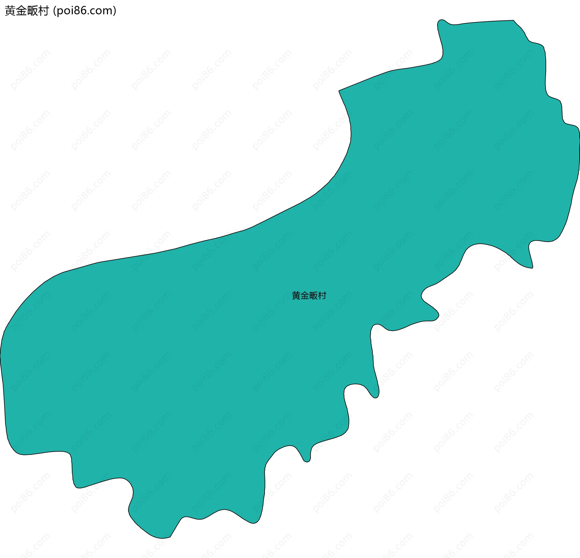 黄金畈村边界地图