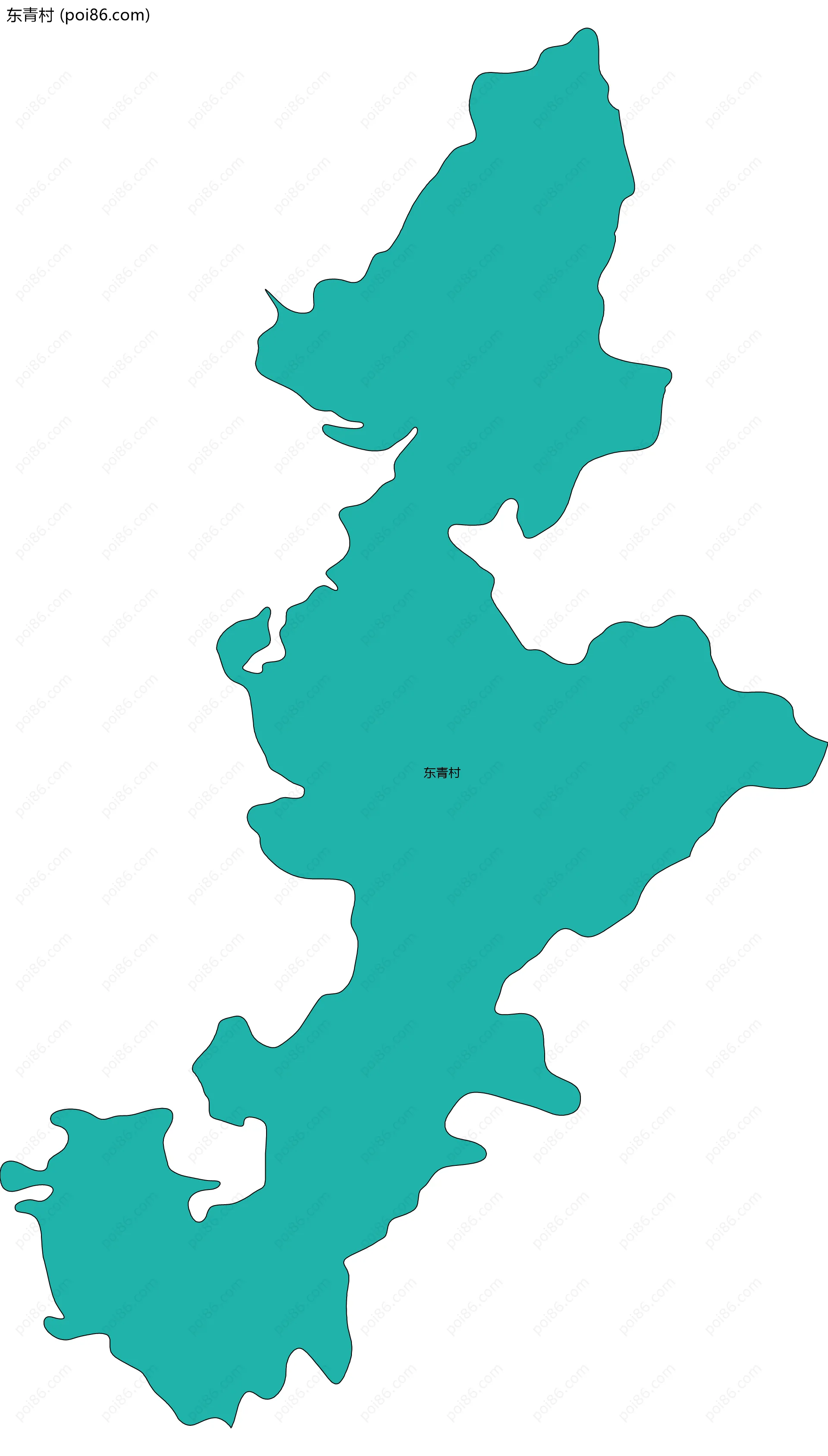 东青村边界地图