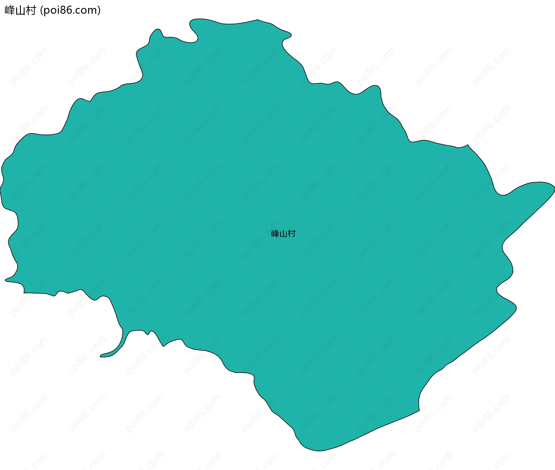 峰山村边界地图