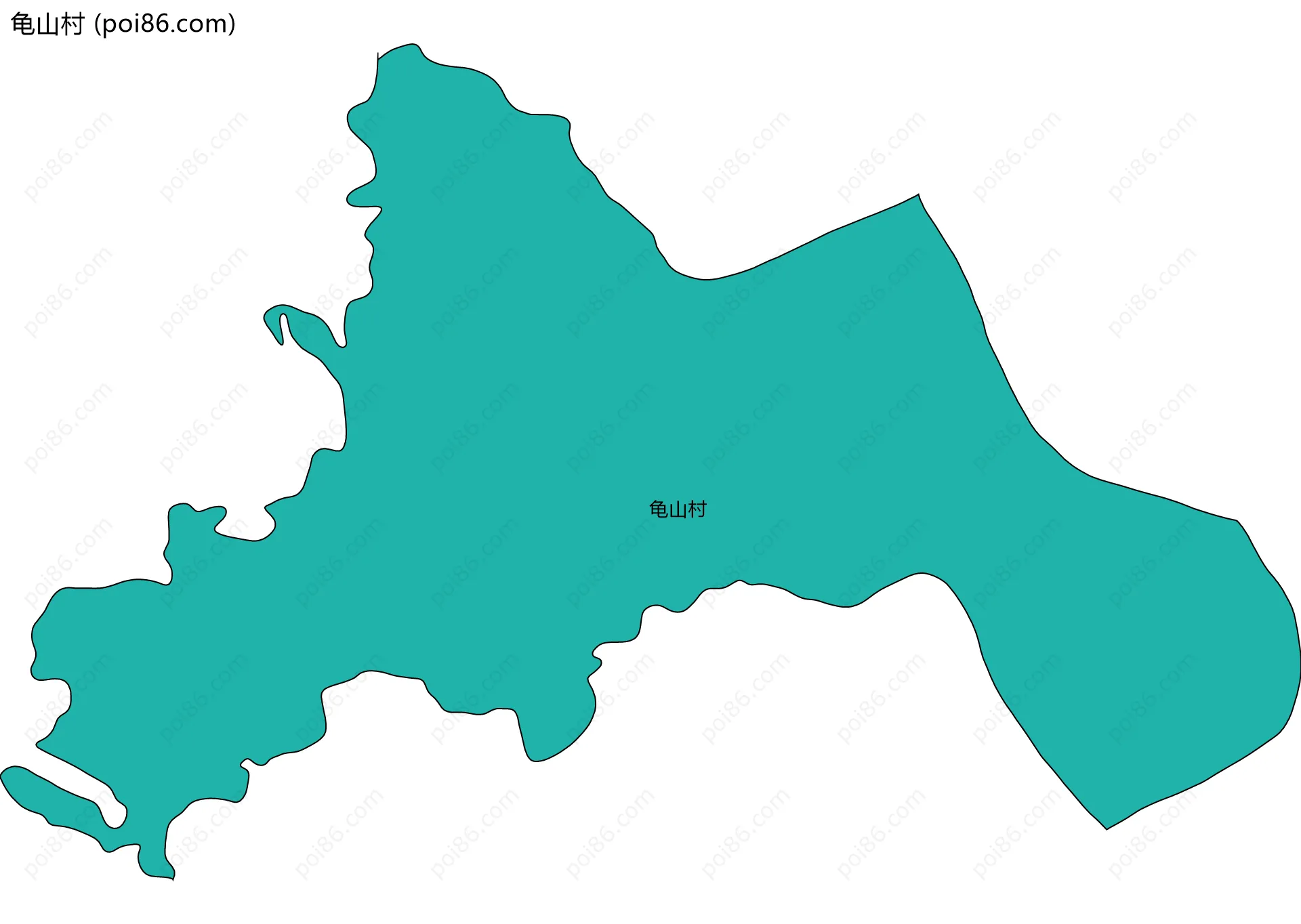龟山村边界地图