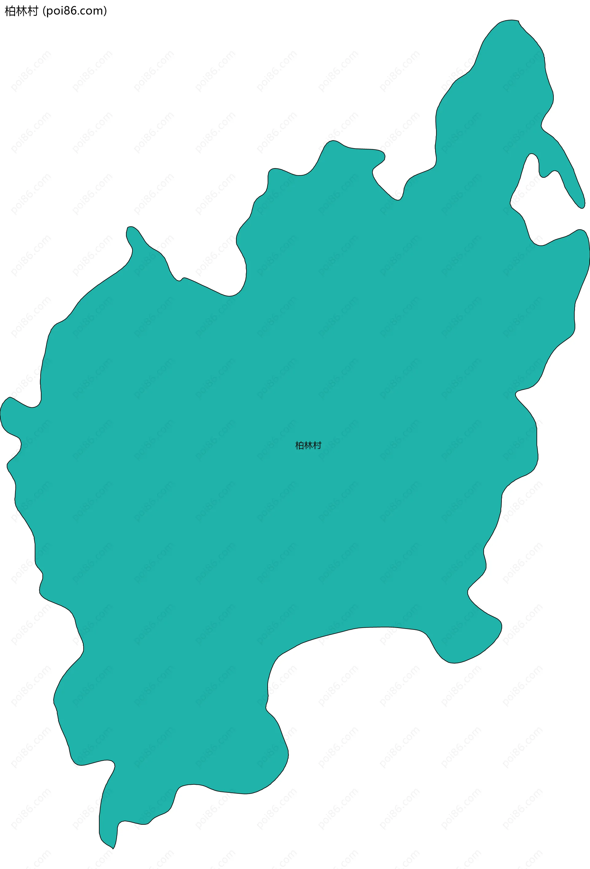 柏林村边界地图