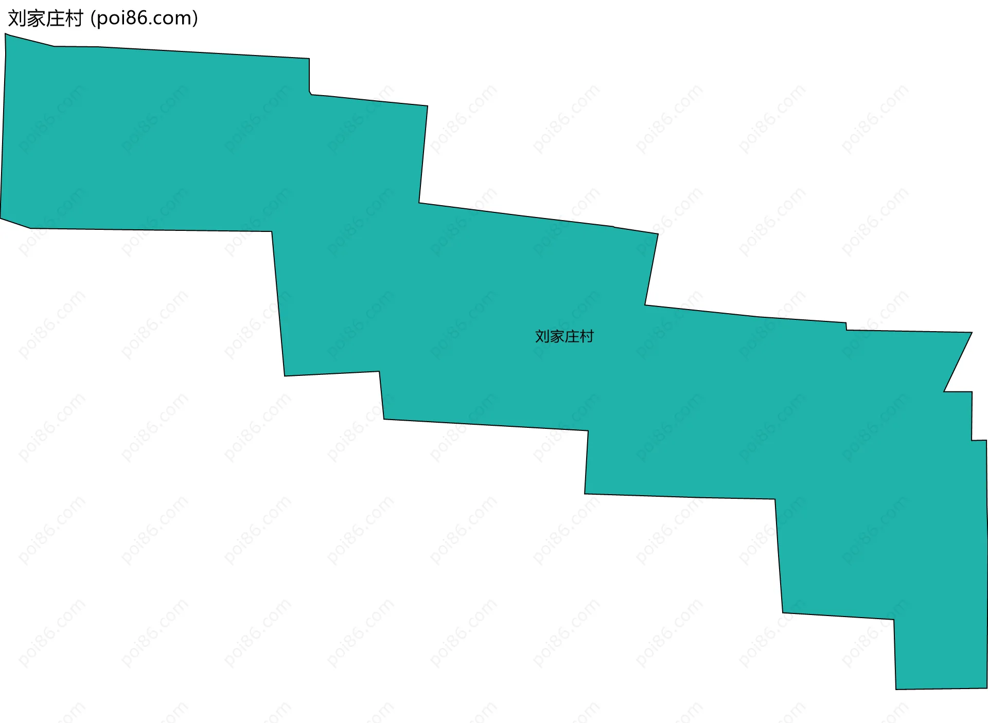 刘家庄村边界地图