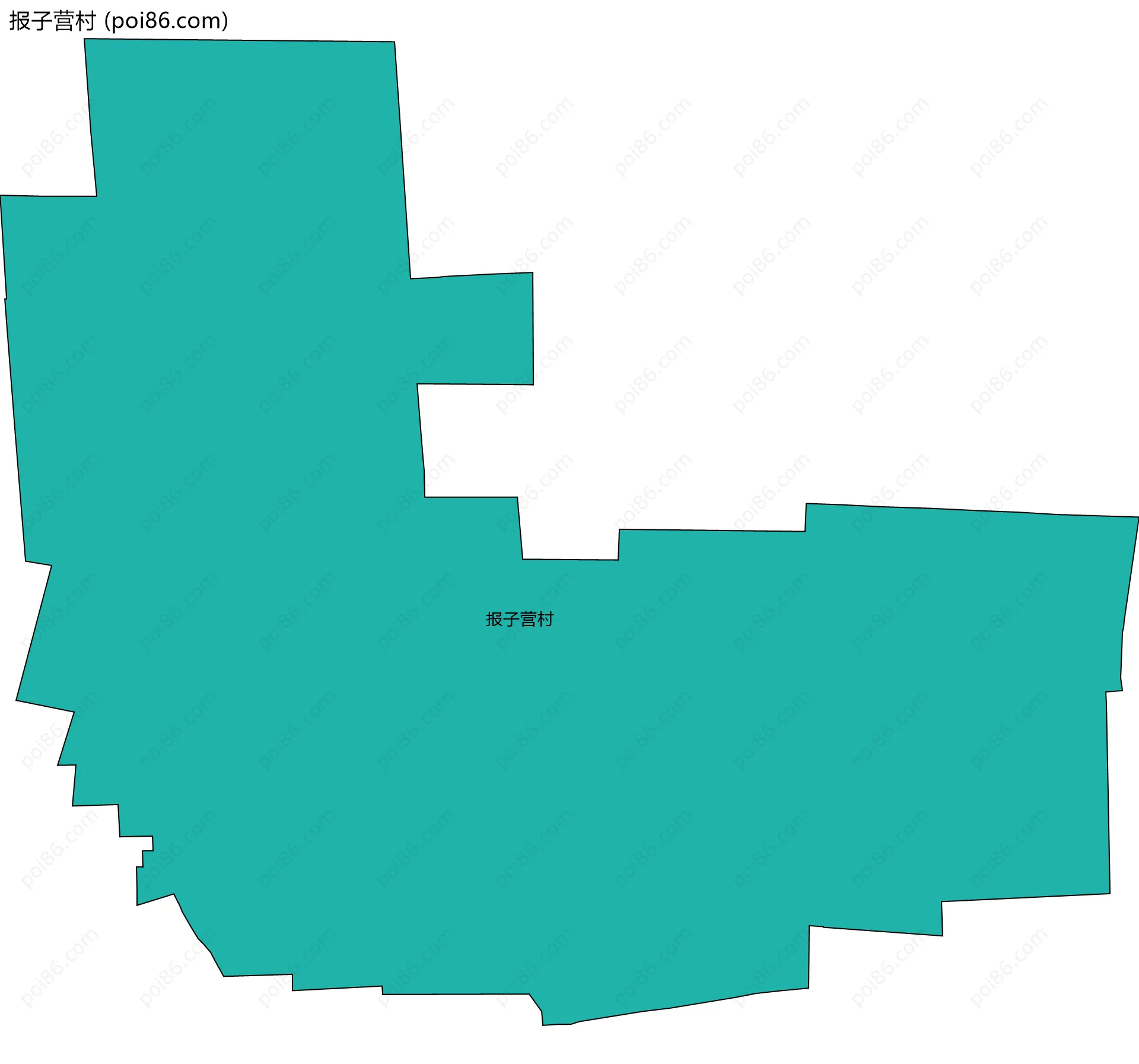 报子营村边界地图