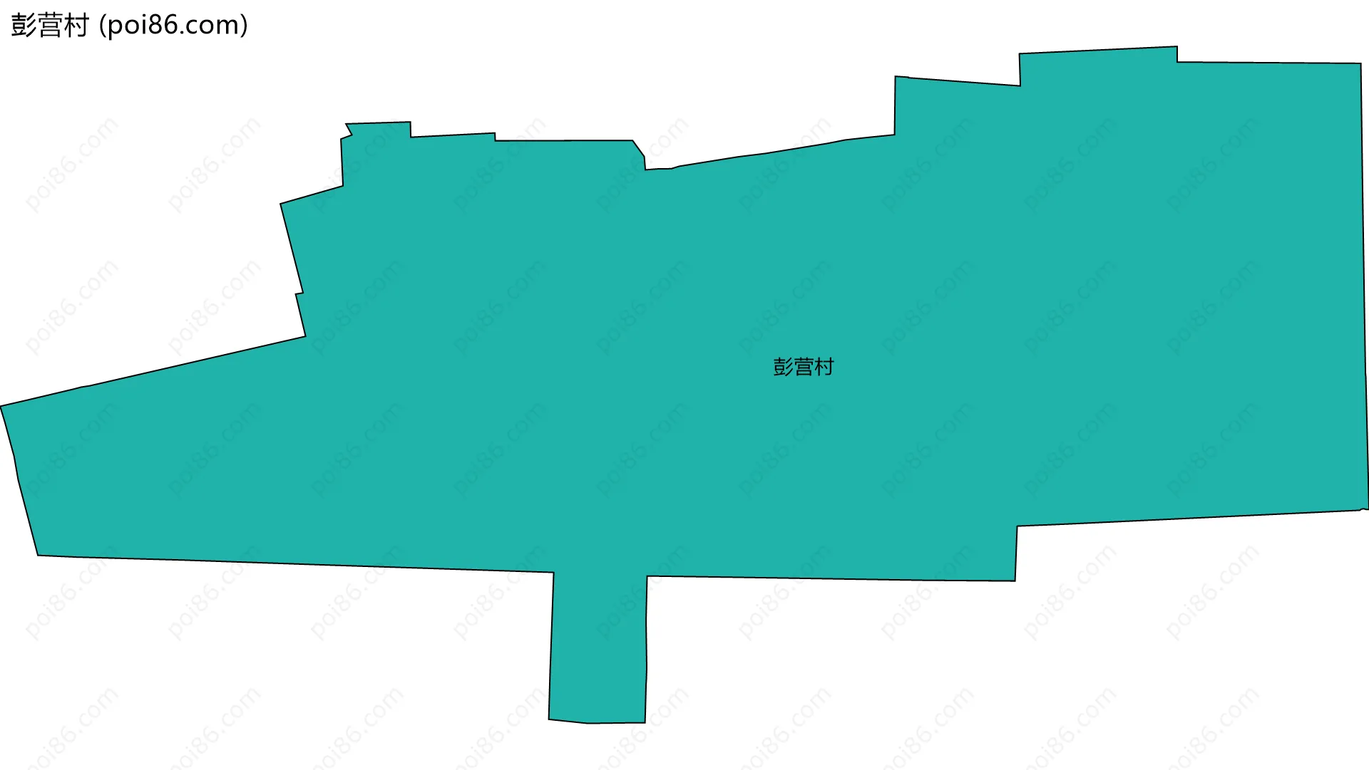 彭营村边界地图