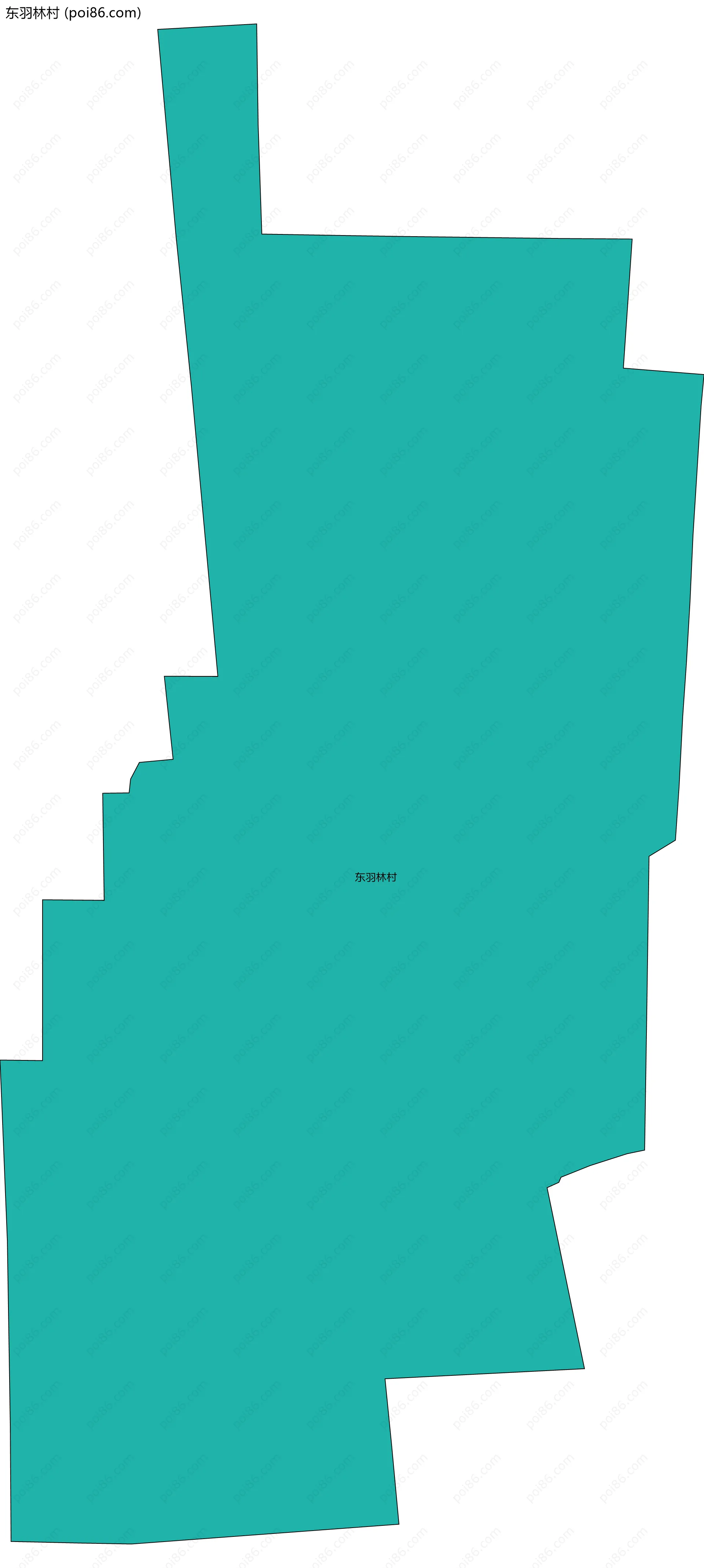 东羽林村边界地图