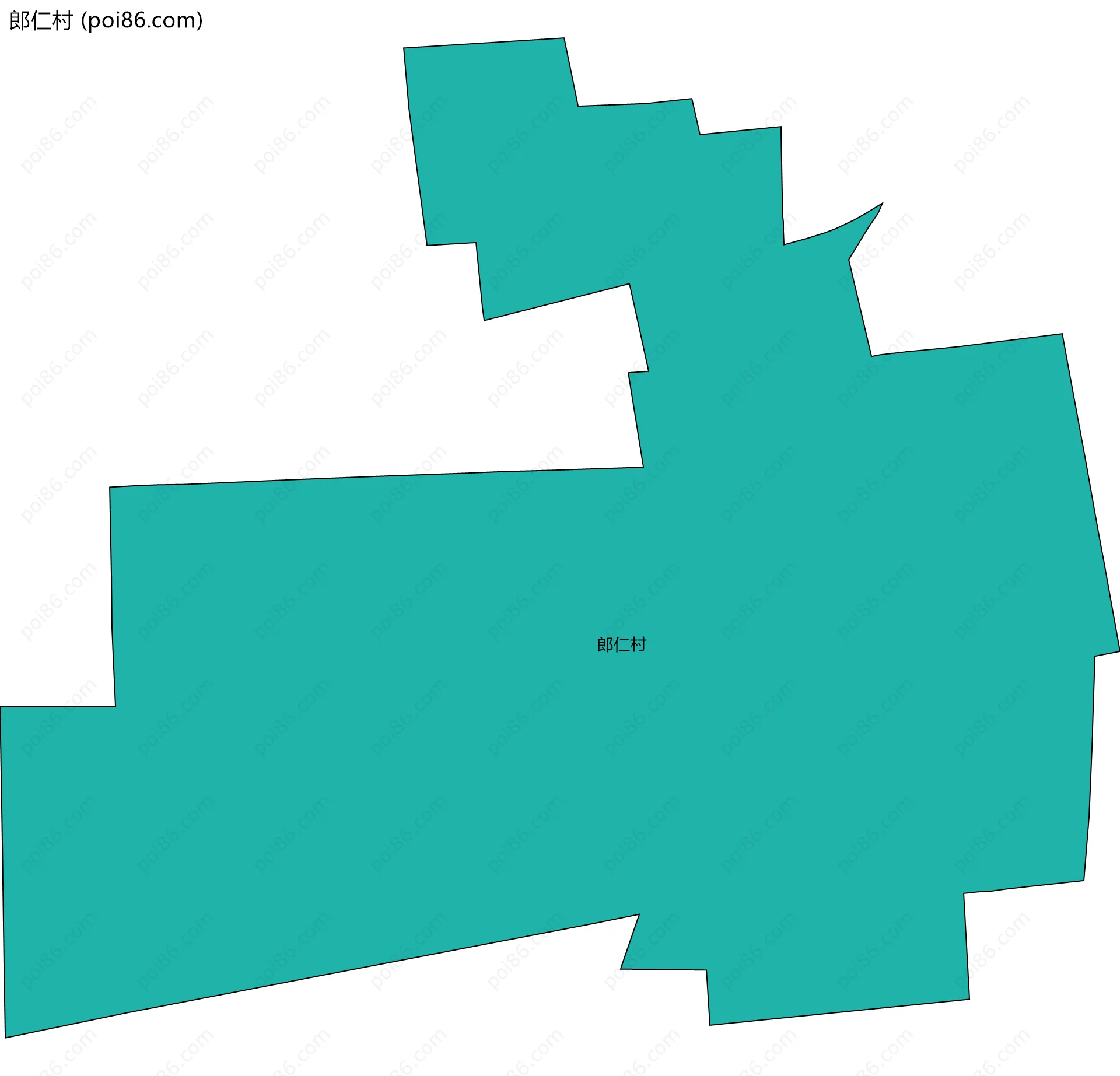 郎仁村边界地图