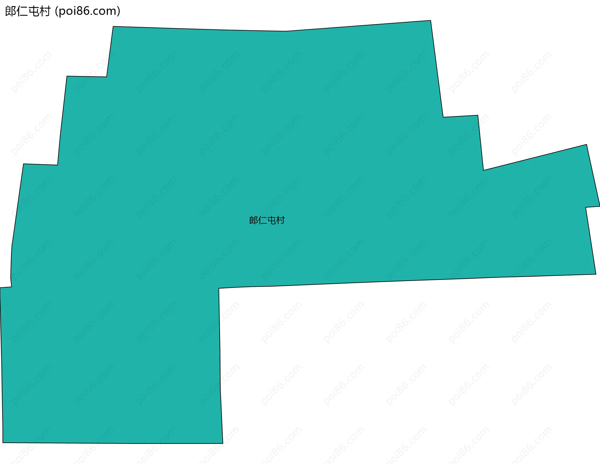 郎仁屯村边界地图